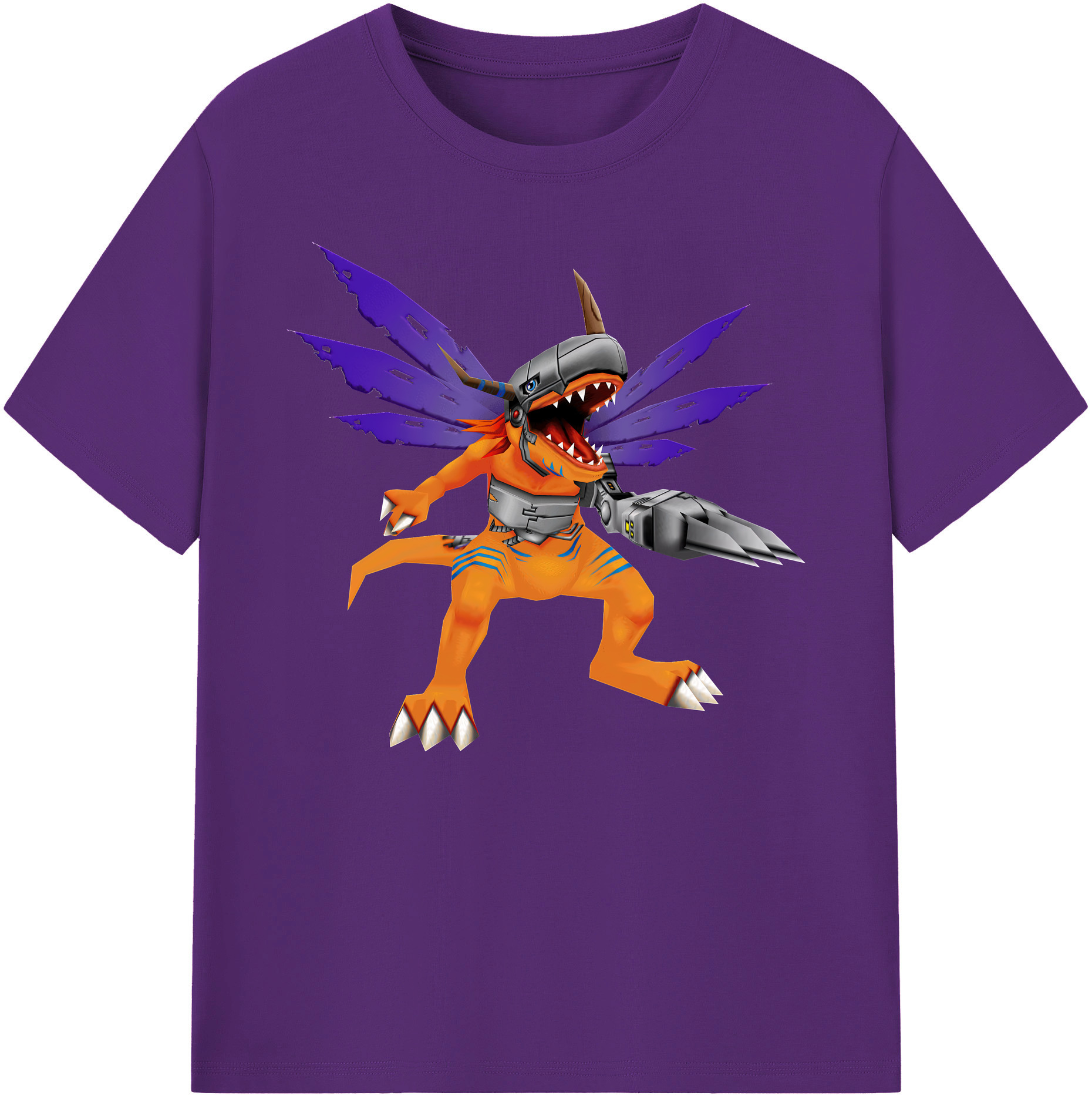 （画像用） Digimon デジタルモンスター/デジモン 綿100％ メンズ半袖Tシャツ｜肌触りやわらか＆通気性