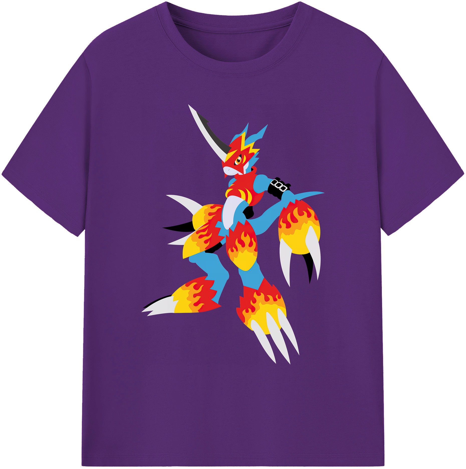 （画像用） Digimon デジタルモンスター/デジモン 綿100％ メンズ半袖Tシャツ｜肌触りやわらか＆通気性