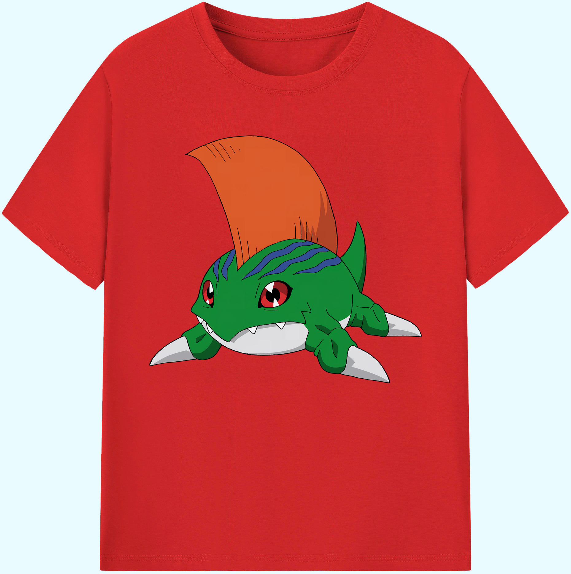 （画像用） Digimon デジタルモンスター/デジモン 綿100％ メンズ半袖Tシャツ｜肌触りやわらか＆通気性