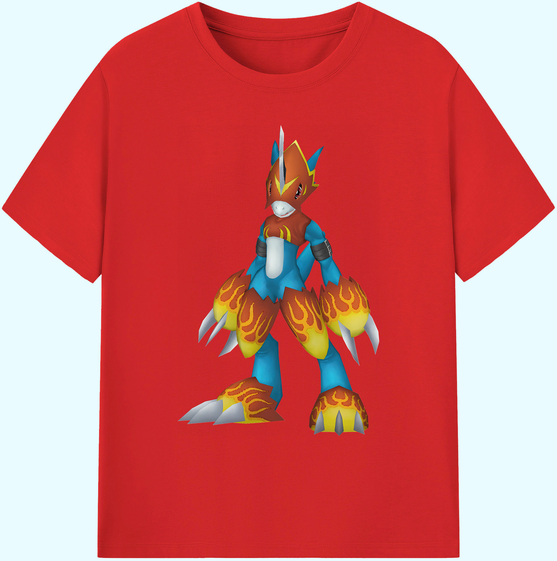 （画像用） Digimon デジタルモンスター/デジモン 綿100％ メンズ半袖Tシャツ｜肌触りやわらか＆通気性