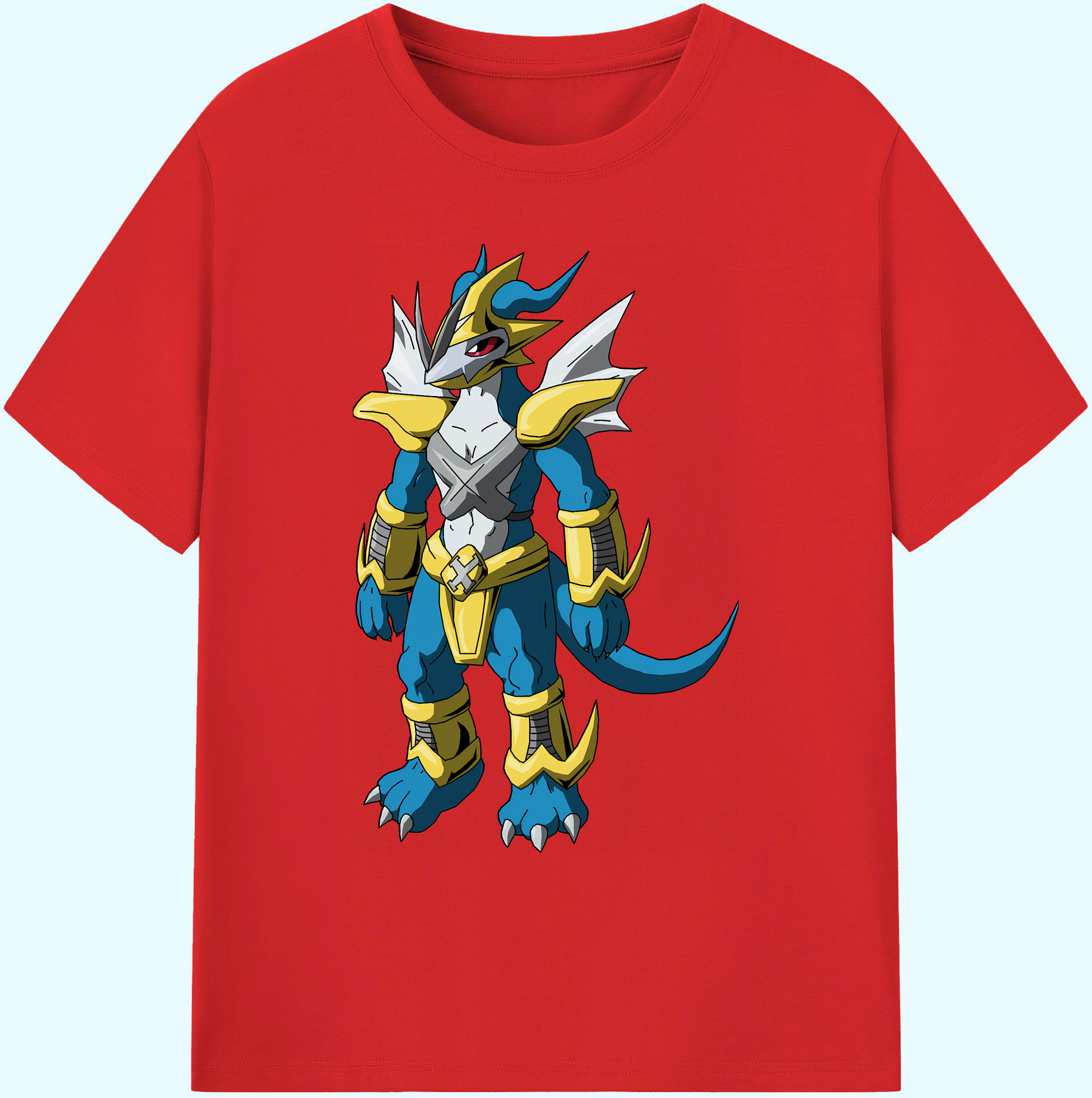 （画像用） Digimon デジタルモンスター/デジモン 綿100％ メンズ半袖Tシャツ｜肌触りやわらか＆通気性