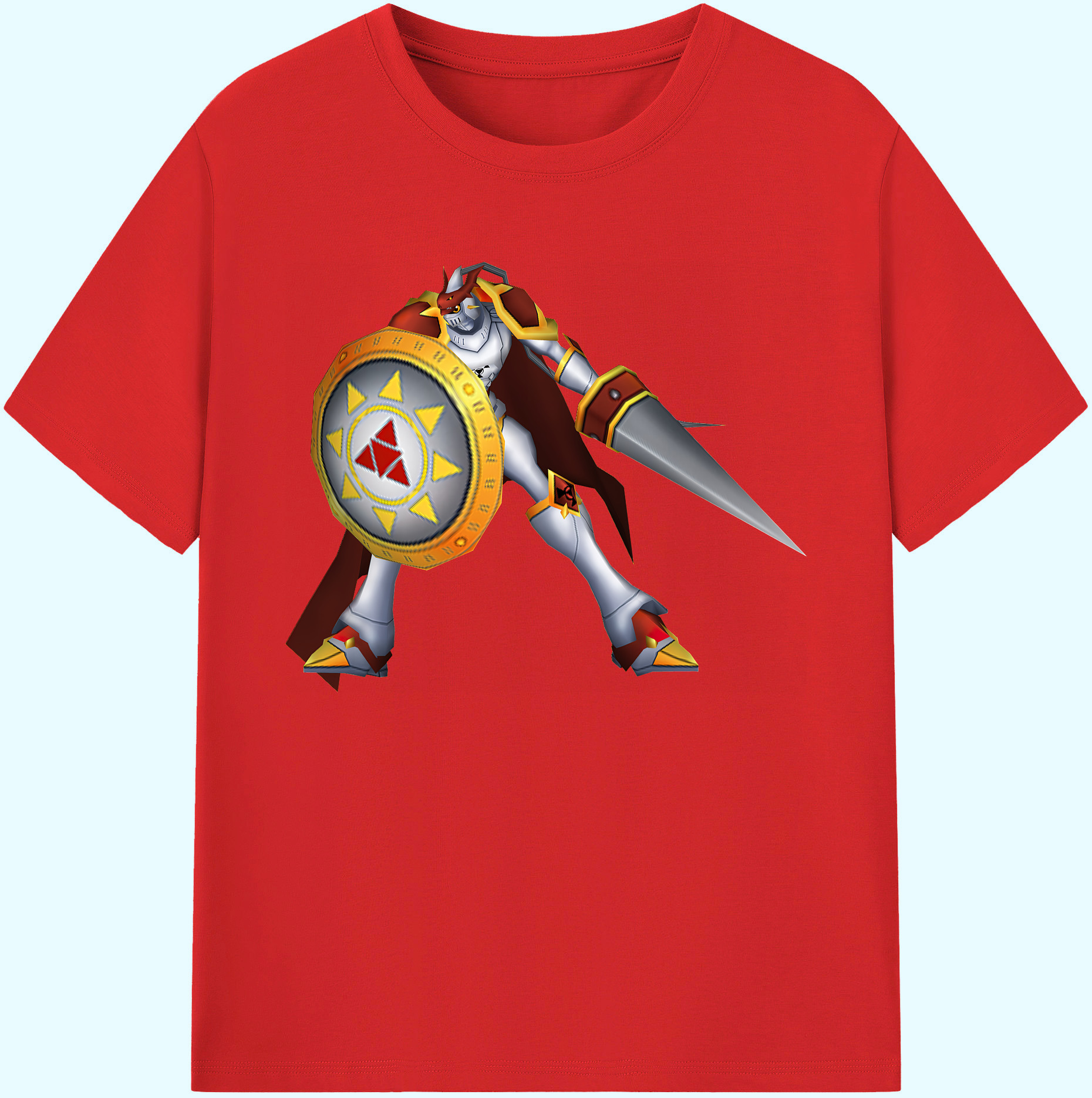 （画像用） Digimon デジタルモンスター/デジモン 綿100％ メンズ半袖Tシャツ｜肌触りやわらか＆通気性