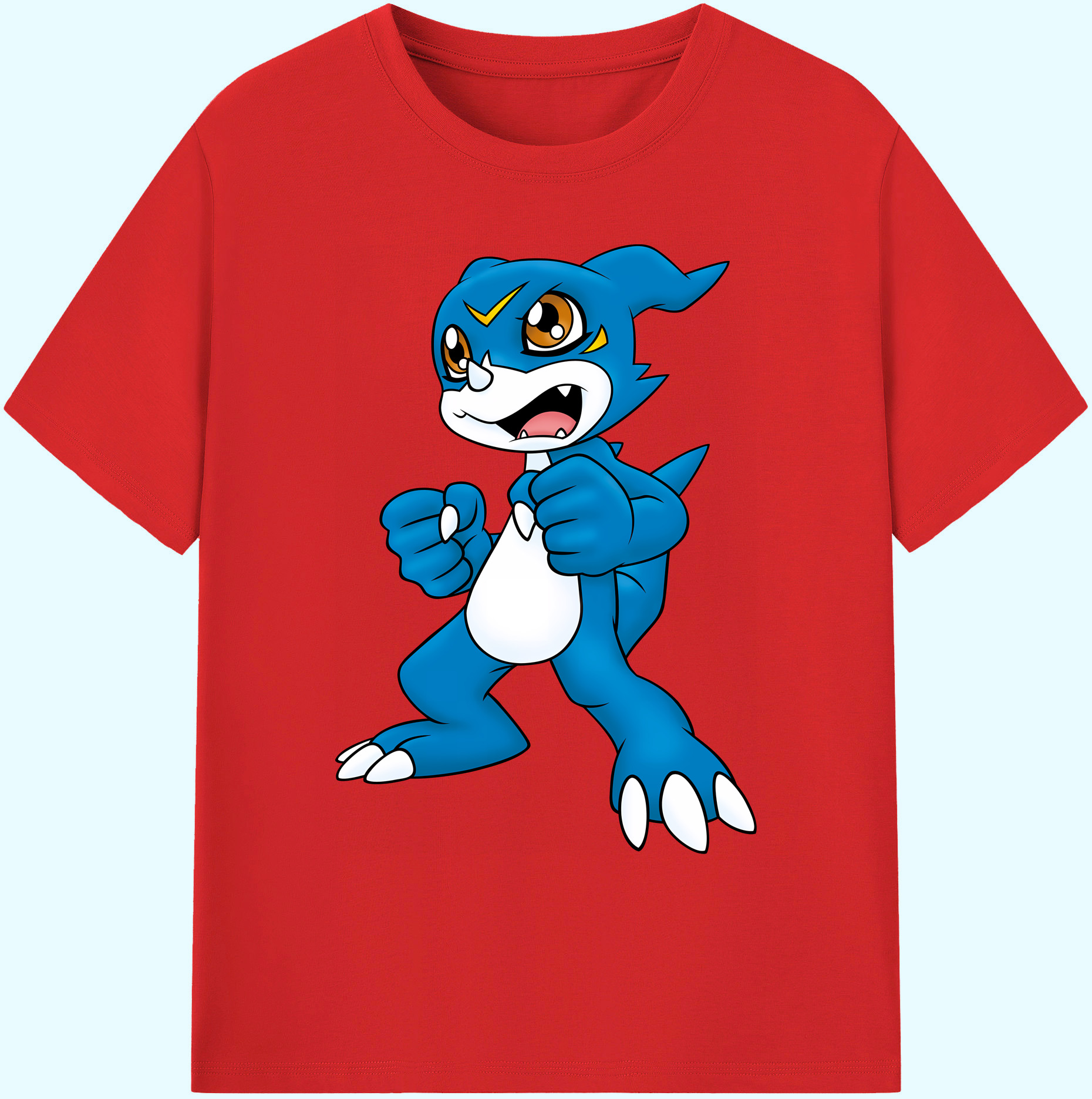 （画像用） Digimon デジタルモンスター/デジモン 綿100％ メンズ半袖Tシャツ｜肌触りやわらか＆通気性