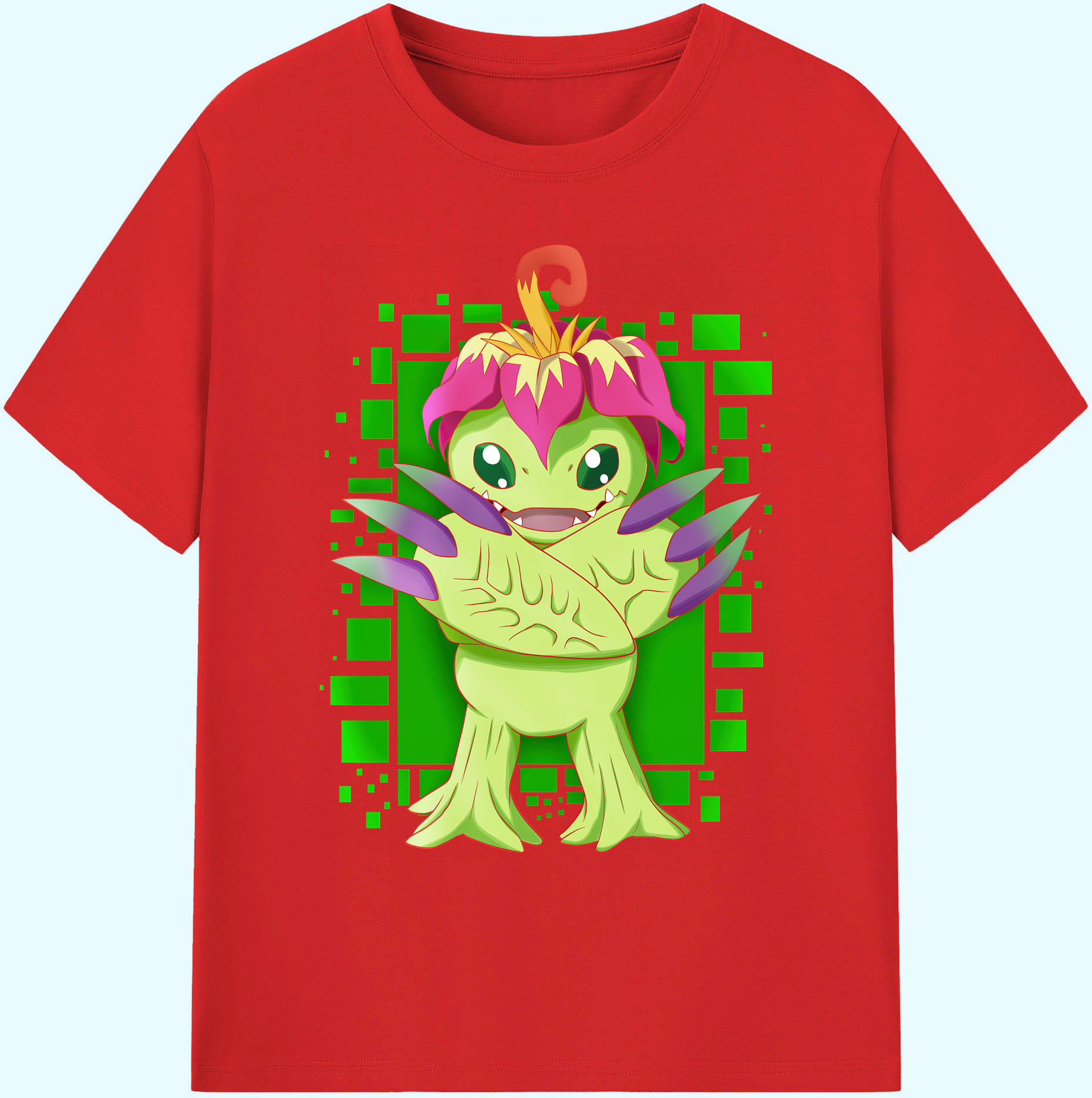 （画像用） Digimon デジタルモンスター/デジモン 綿100％ メンズ半袖Tシャツ｜肌触りやわらか＆通気性