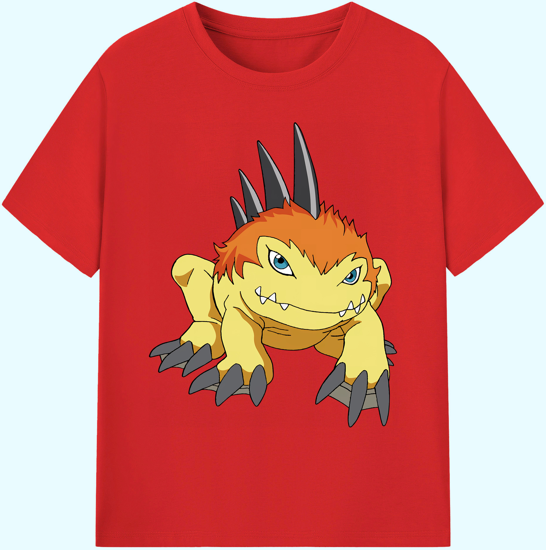 （画像用） Digimon デジタルモンスター/デジモン 綿100％ メンズ半袖Tシャツ｜肌触りやわらか＆通気性