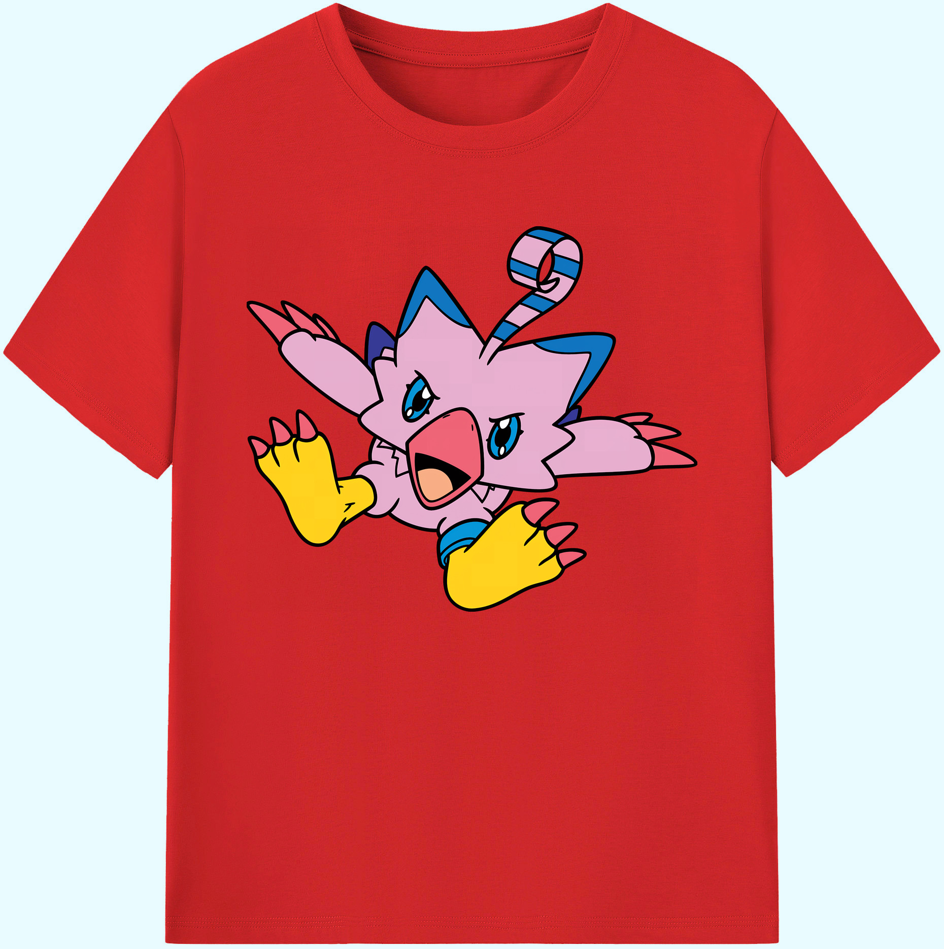 （画像用） Digimon デジタルモンスター/デジモン 綿100％ メンズ半袖Tシャツ｜肌触りやわらか＆通気性