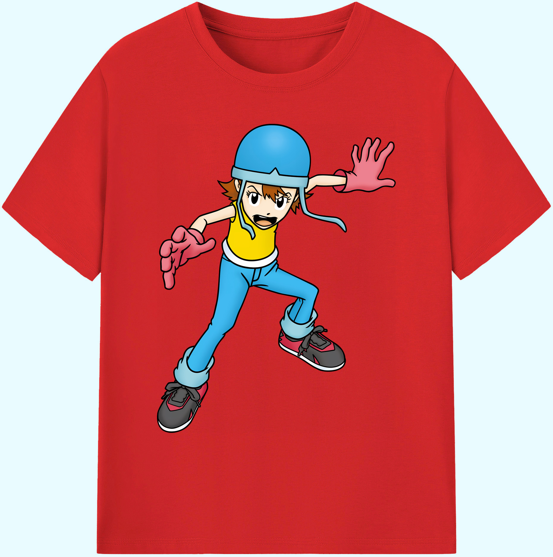（画像用） Digimon デジタルモンスター/デジモン 綿100％ メンズ半袖Tシャツ｜肌触りやわらか＆通気性
