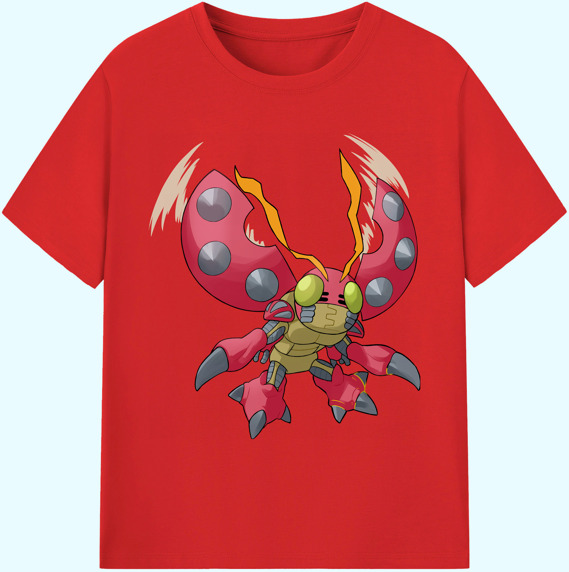 （画像用） Digimon デジタルモンスター/デジモン 綿100％ メンズ半袖Tシャツ｜肌触りやわらか＆通気性