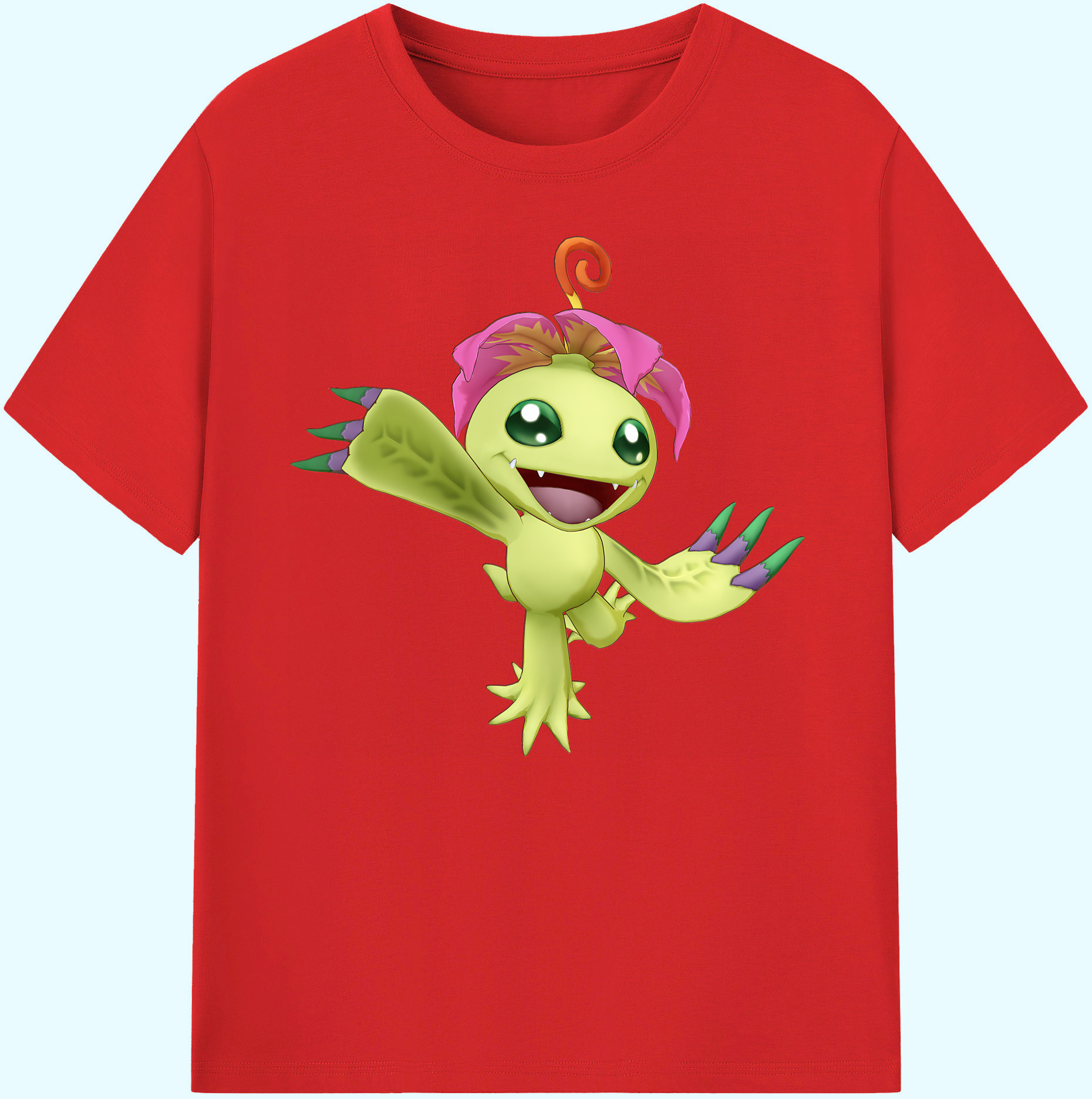（画像用） Digimon デジタルモンスター/デジモン 綿100％ メンズ半袖Tシャツ｜肌触りやわらか＆通気性