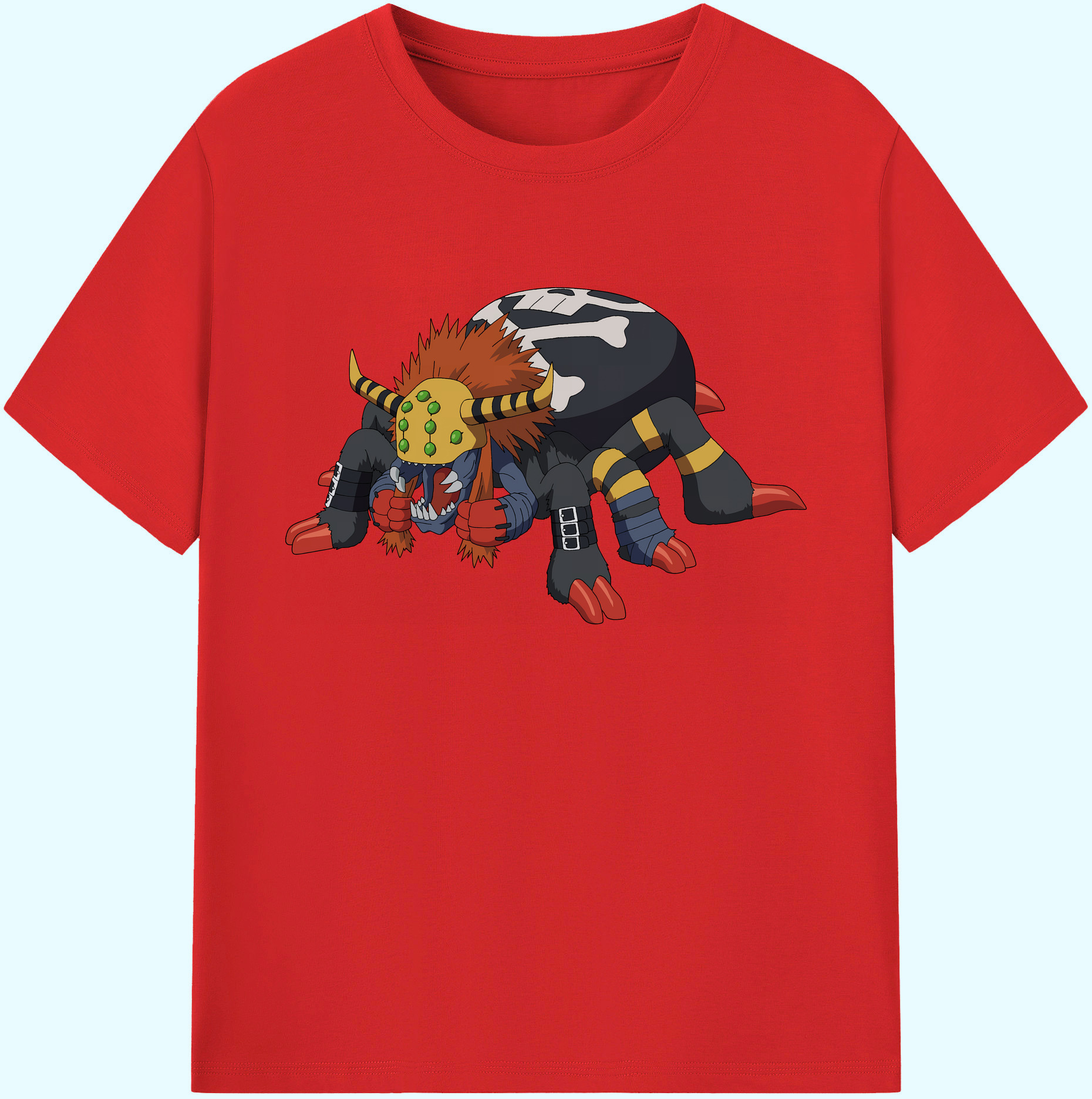 （画像用） Digimon デジタルモンスター/デジモン 綿100％ メンズ半袖Tシャツ｜肌触りやわらか＆通気性