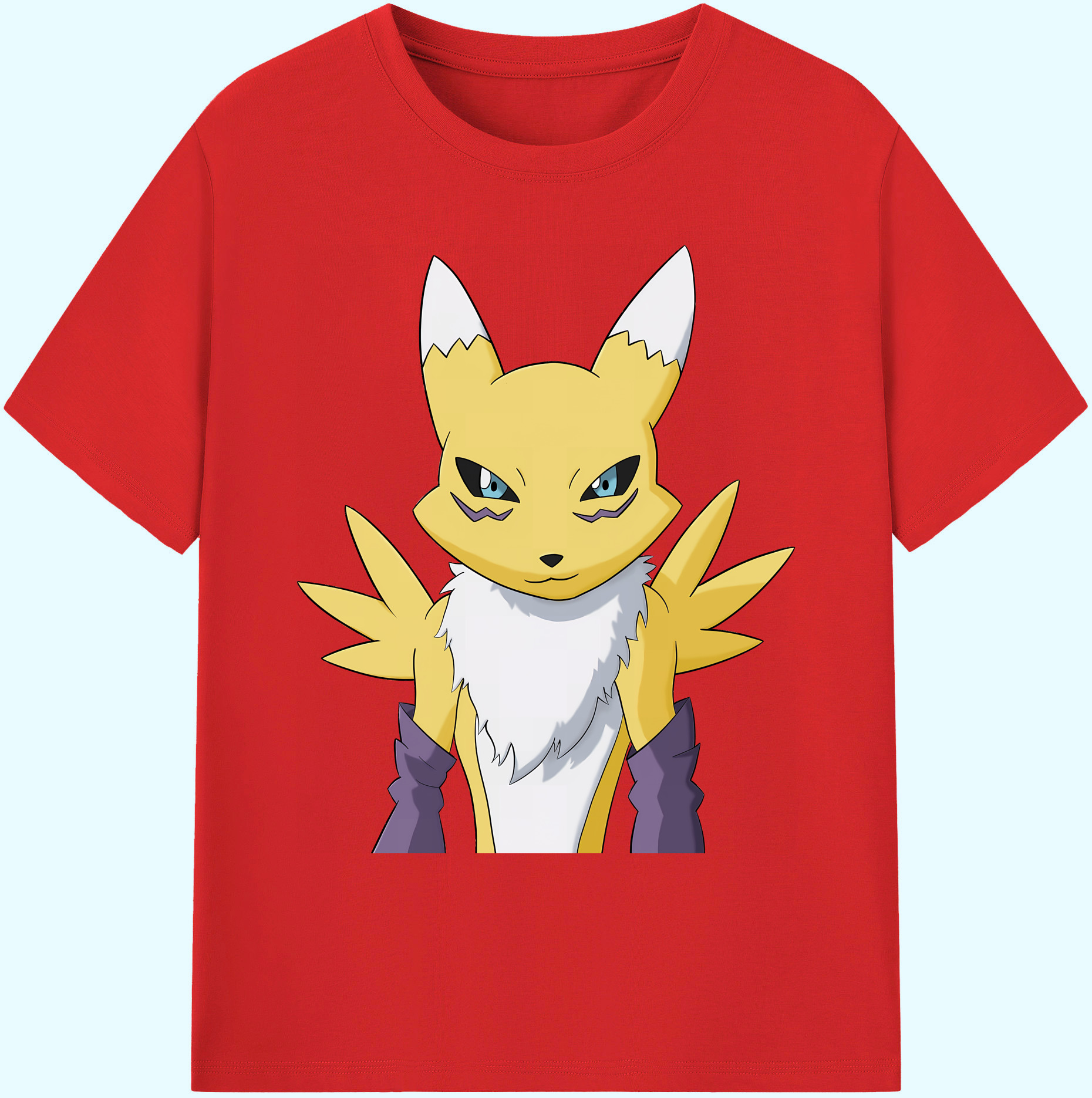 （画像用） Digimon デジタルモンスター/デジモン 綿100％ メンズ半袖Tシャツ｜肌触りやわらか＆通気性