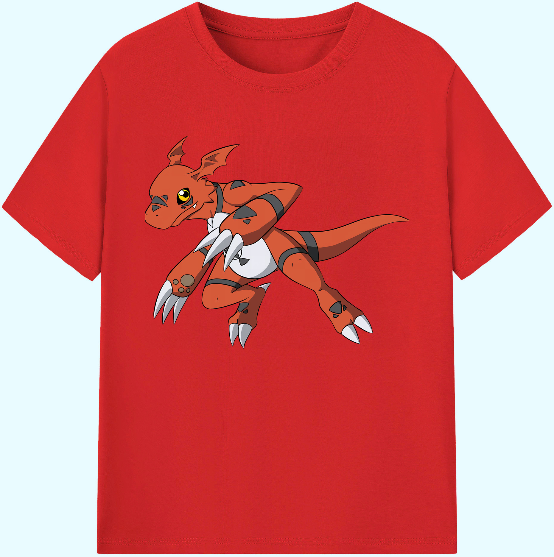 （画像用） Digimon デジタルモンスター/デジモン 綿100％ メンズ半袖Tシャツ｜肌触りやわらか＆通気性