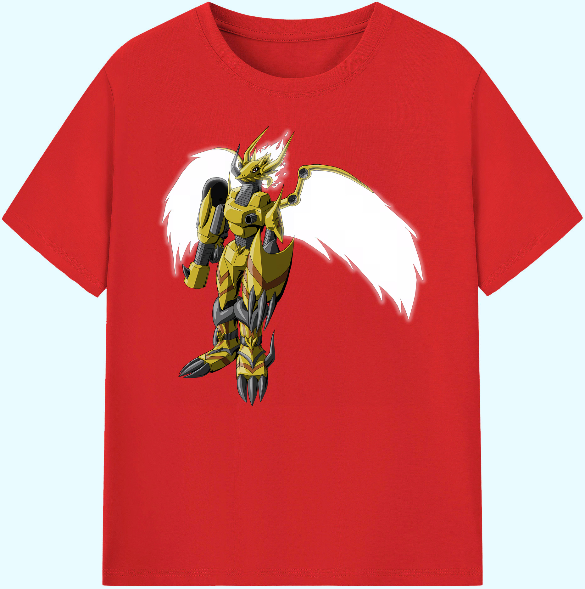 （画像用） Digimon デジタルモンスター/デジモン 綿100％ メンズ半袖Tシャツ｜肌触りやわらか＆通気性