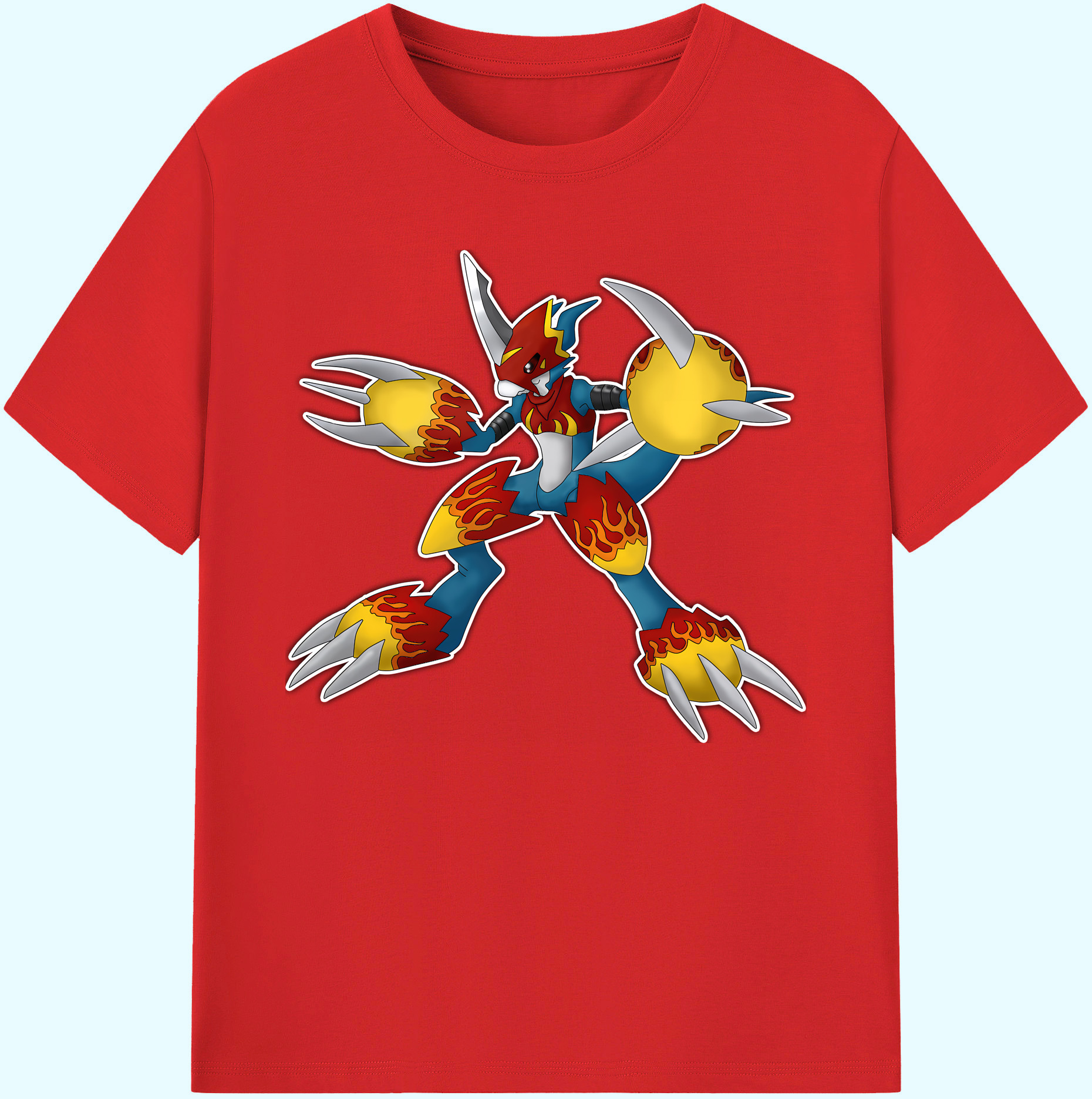 （画像用） Digimon デジタルモンスター/デジモン 綿100％ メンズ半袖Tシャツ｜肌触りやわらか＆通気性