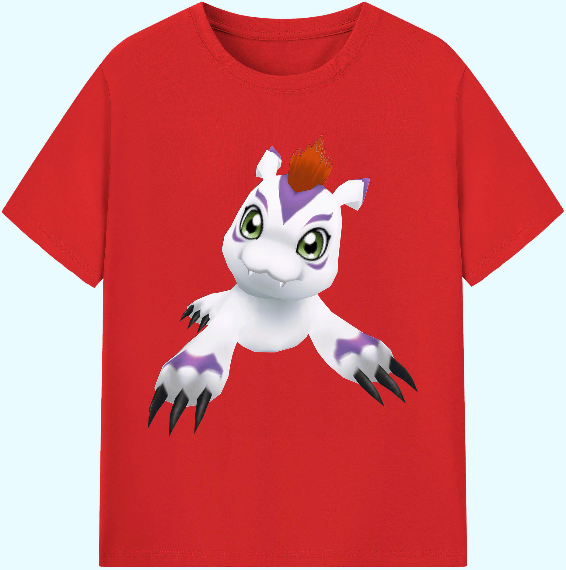 （画像用） Digimon デジタルモンスター/デジモン 綿100％ メンズ半袖Tシャツ｜肌触りやわらか＆通気性