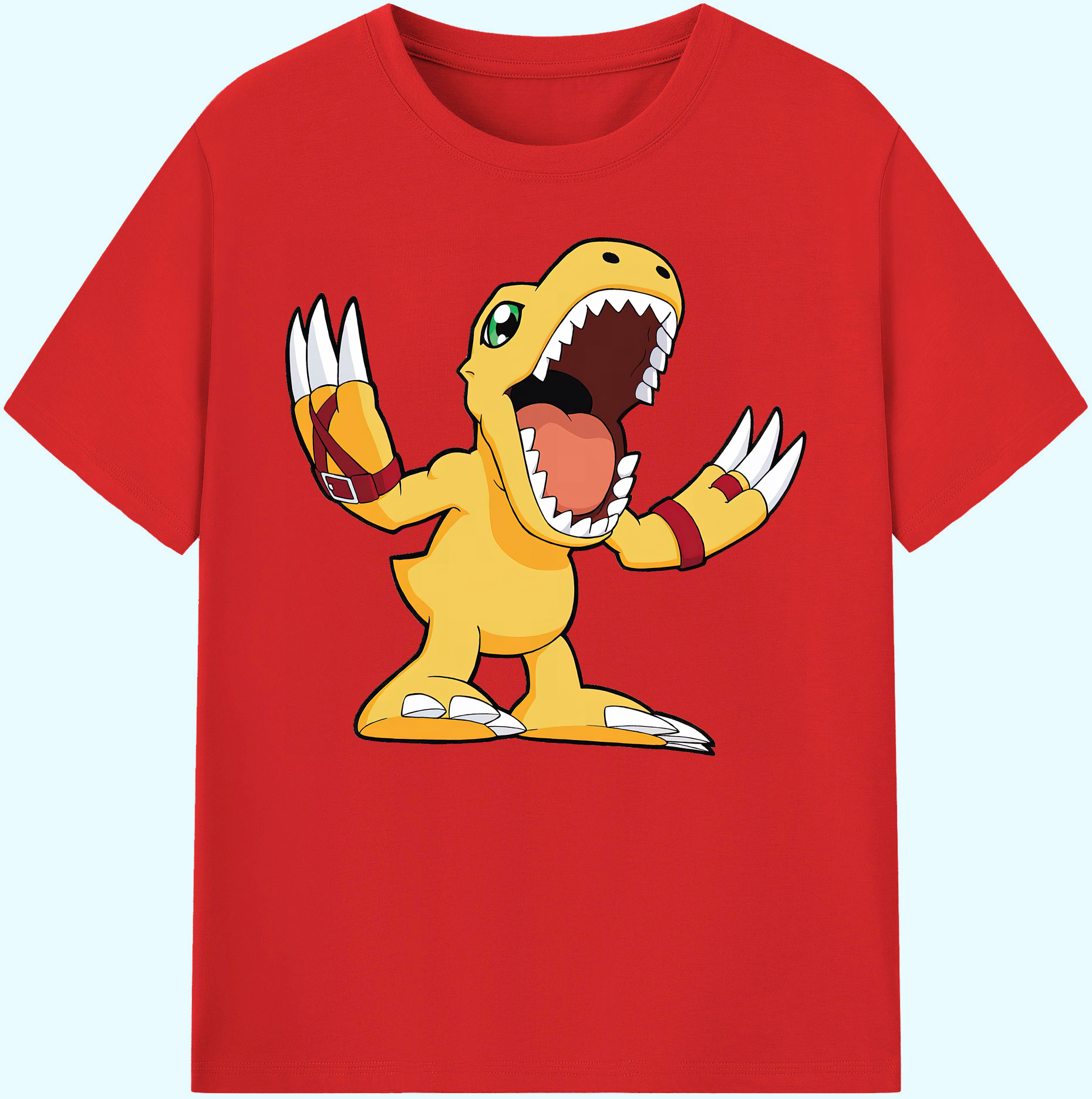 （画像用） Digimon デジタルモンスター/デジモン 綿100％ メンズ半袖Tシャツ｜肌触りやわらか＆通気性