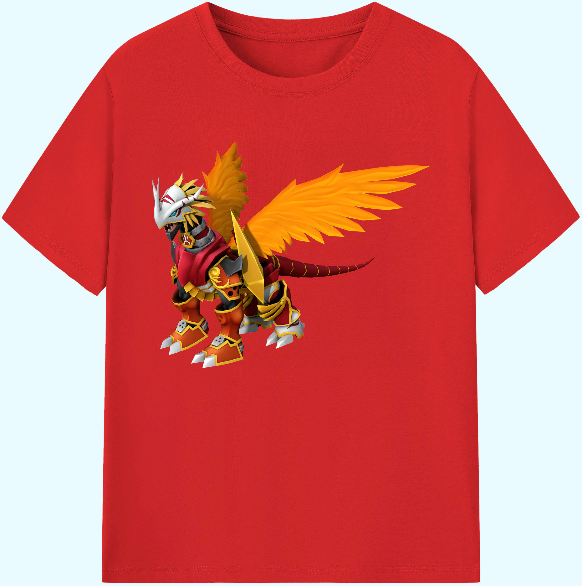 （画像用） Digimon デジタルモンスター/デジモン 綿100％ メンズ半袖Tシャツ｜肌触りやわらか＆通気性