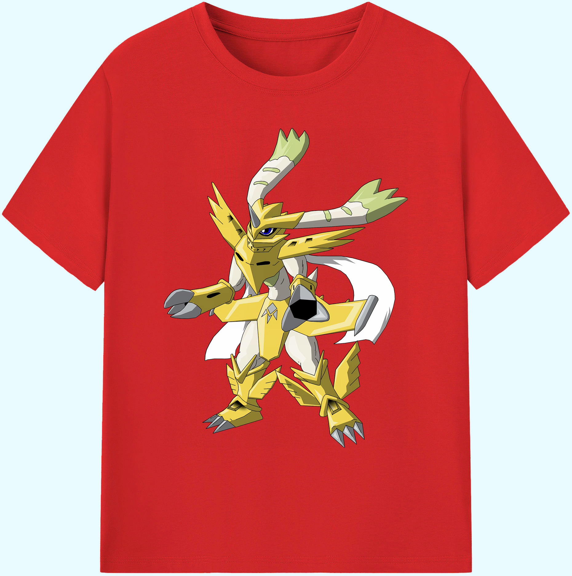 （画像用） Digimon デジタルモンスター/デジモン 綿100％ メンズ半袖Tシャツ｜肌触りやわらか＆通気性