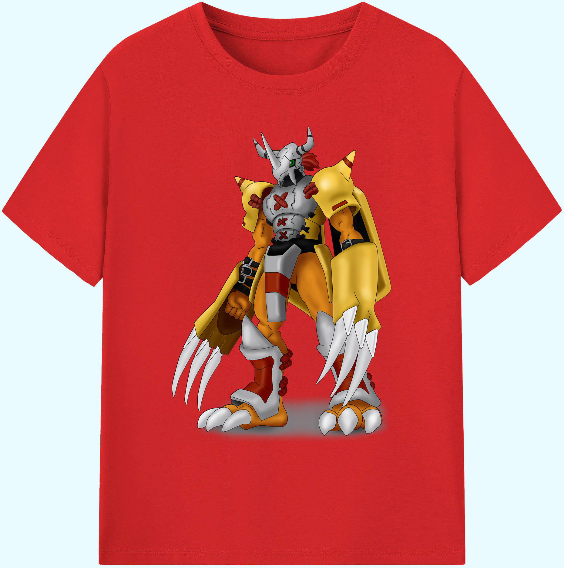 （画像用） Digimon デジタルモンスター/デジモン 綿100％ メンズ半袖Tシャツ｜肌触りやわらか＆通気性