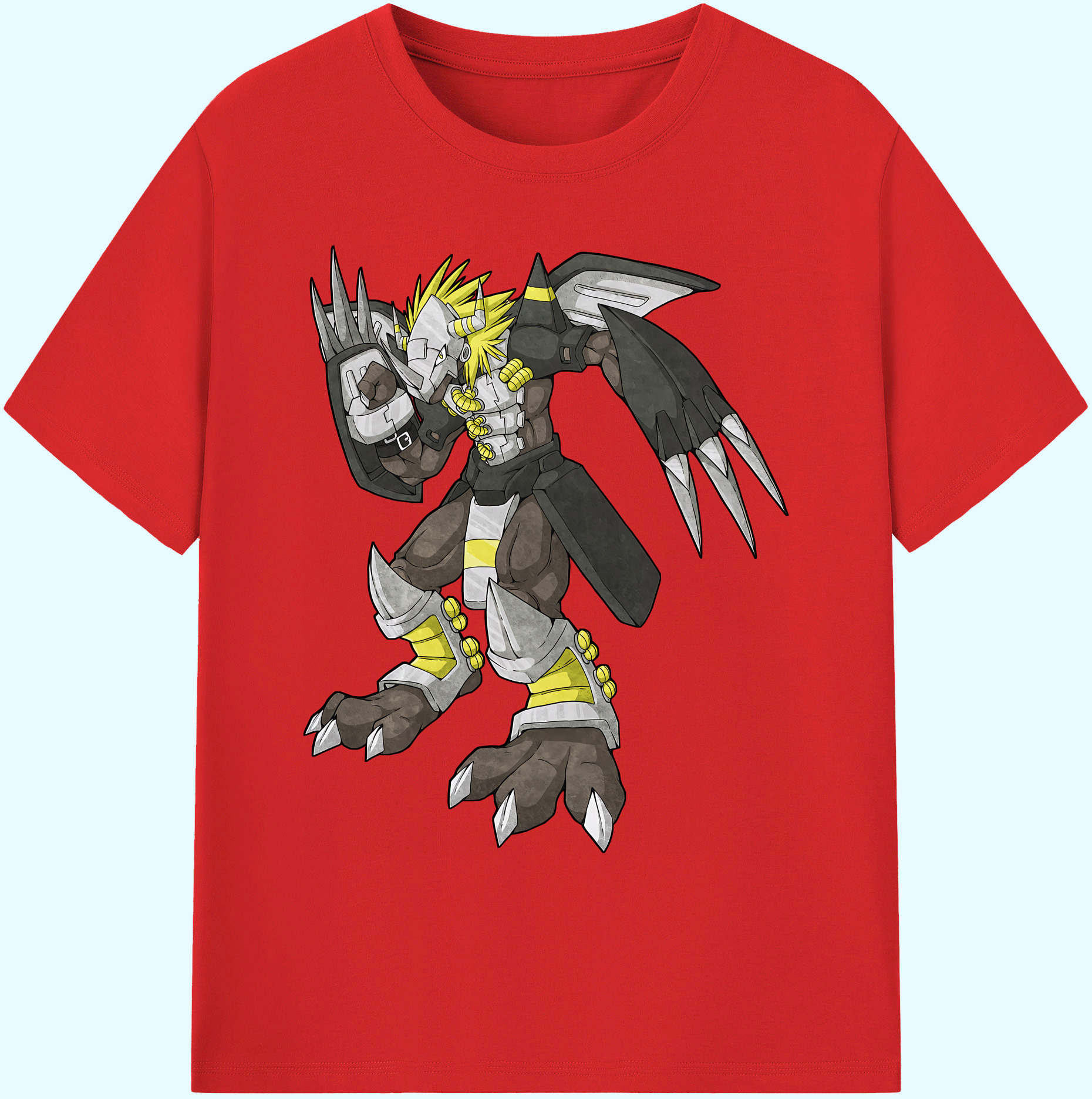 （画像用） Digimon デジタルモンスター/デジモン 綿100％ メンズ半袖Tシャツ｜肌触りやわらか＆通気性