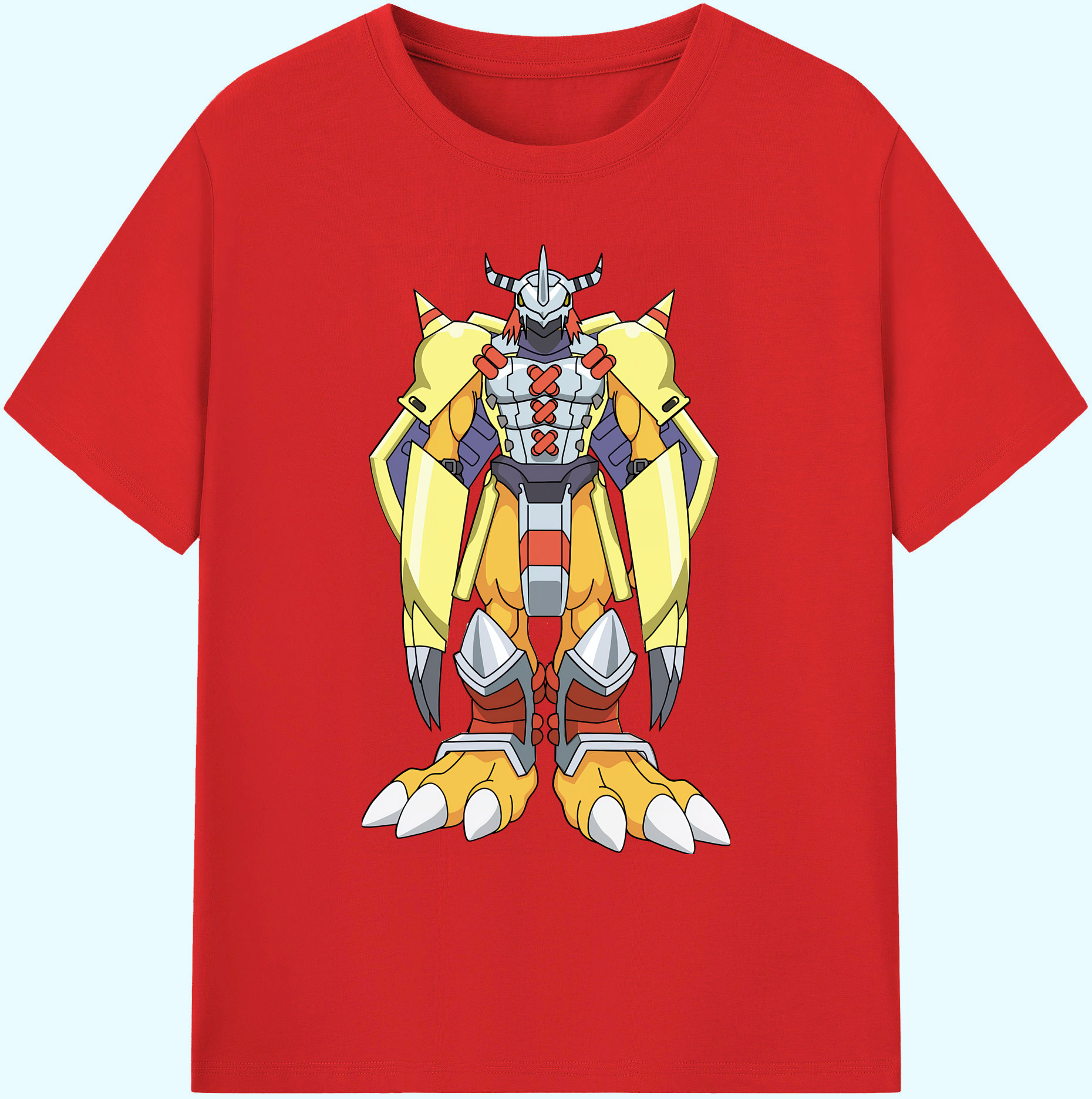 （画像用） Digimon デジタルモンスター/デジモン 綿100％ メンズ半袖Tシャツ｜肌触りやわらか＆通気性