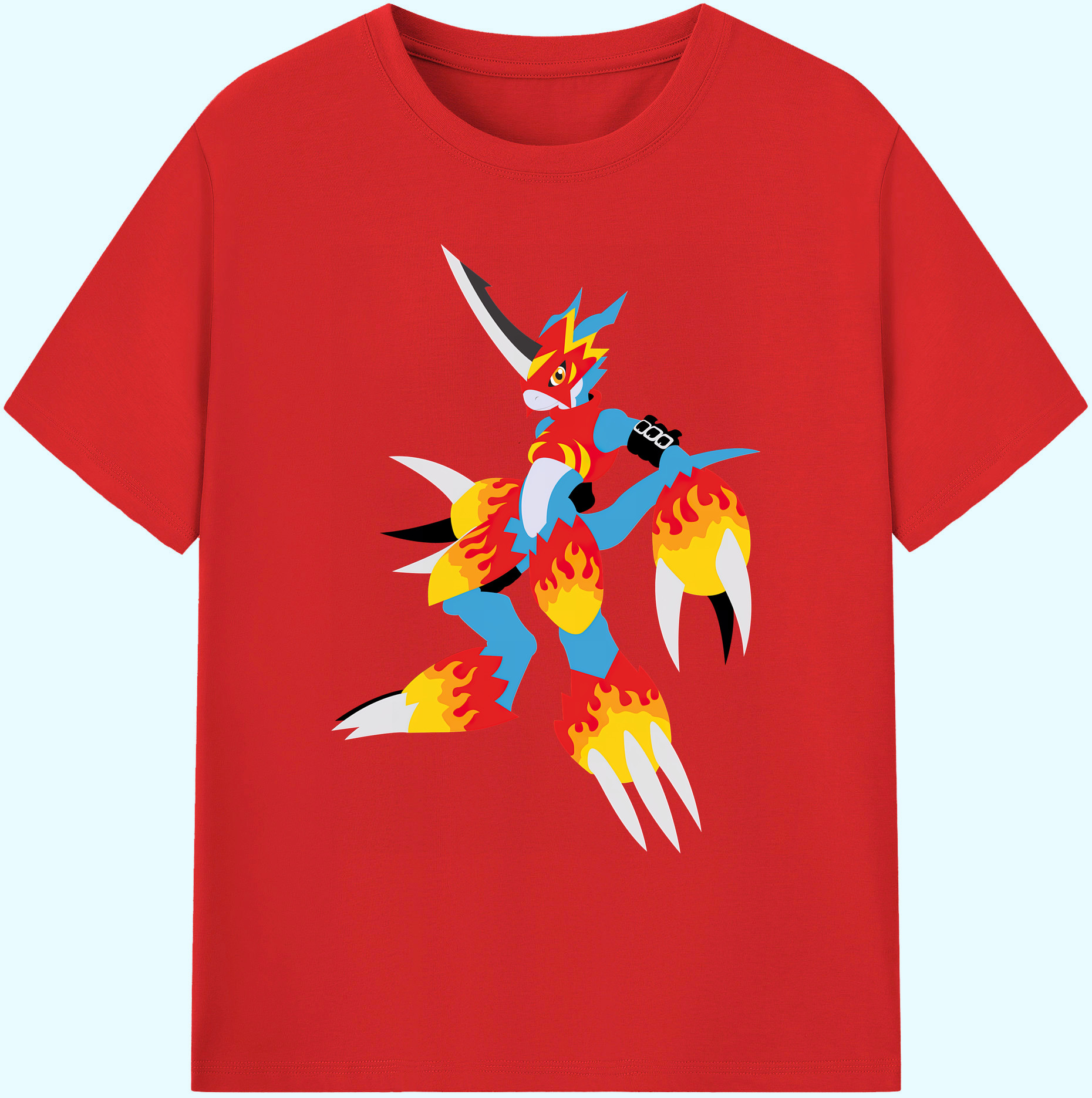（画像用） Digimon デジタルモンスター/デジモン 綿100％ メンズ半袖Tシャツ｜肌触りやわらか＆通気性
