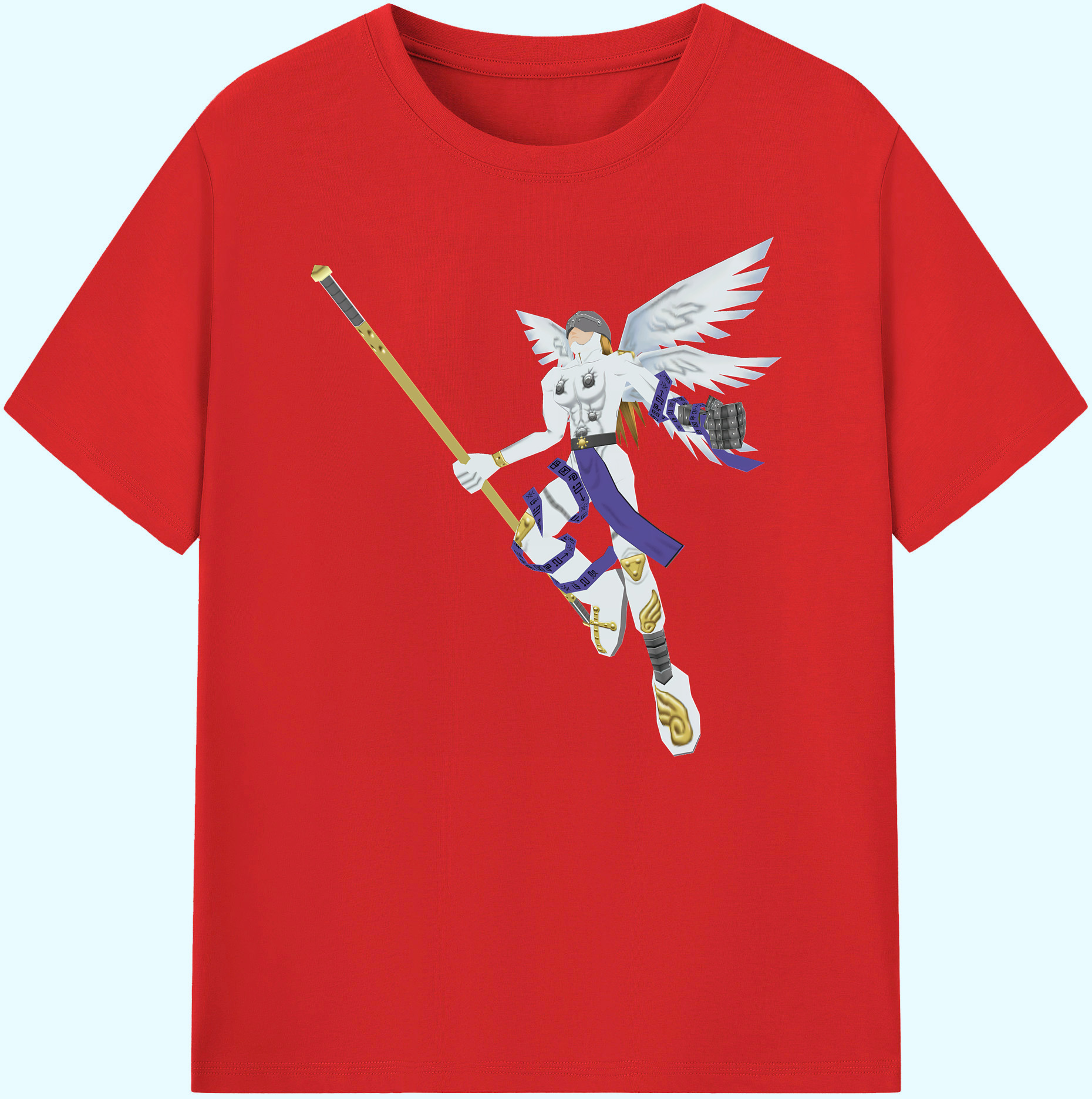（画像用） Digimon デジタルモンスター/デジモン 綿100％ メンズ半袖Tシャツ｜肌触りやわらか＆通気性