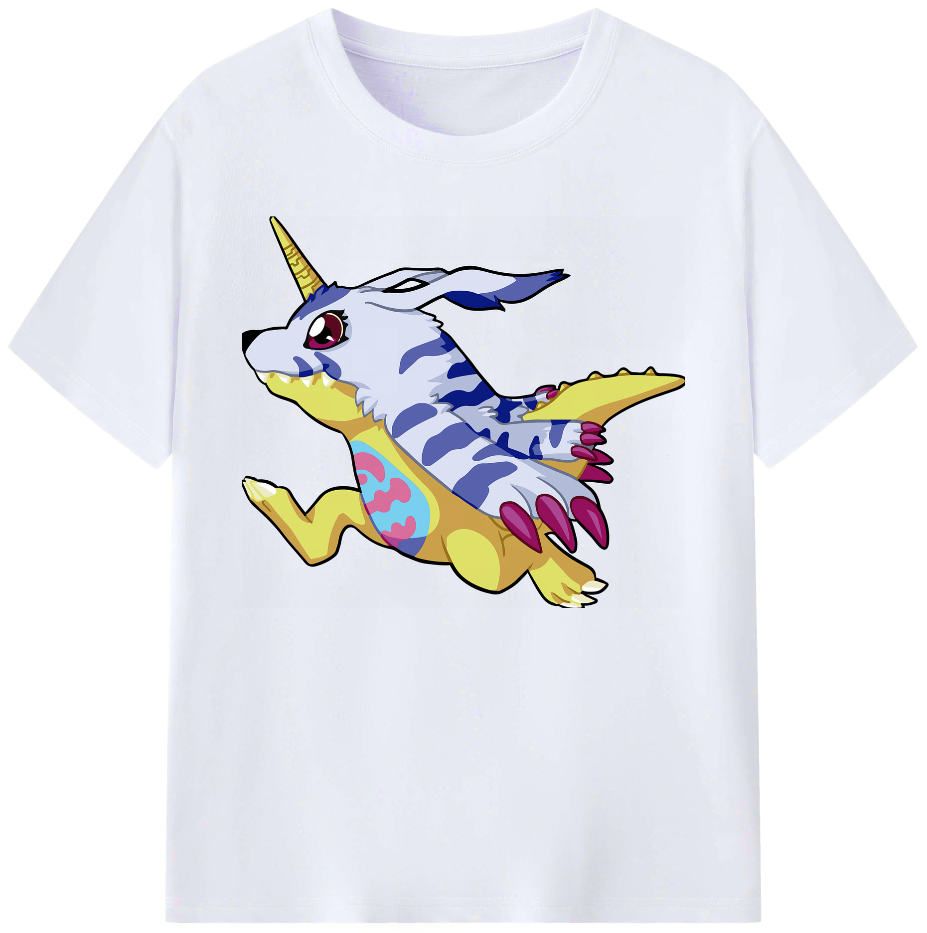 （画像用） Digimon デジタルモンスター/デジモン 綿100％ メンズ半袖Tシャツ｜肌触りやわらか＆通気性