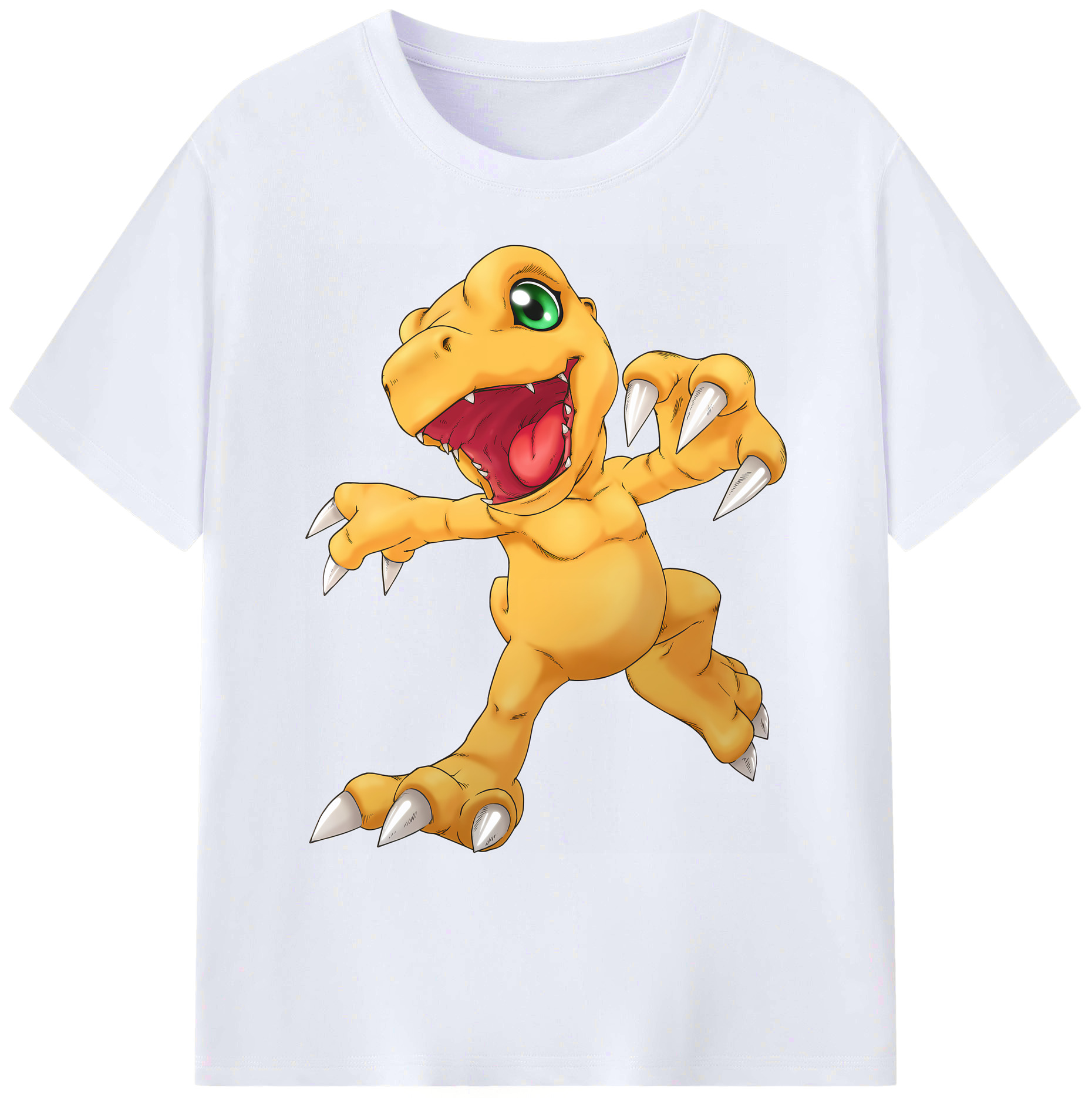 （画像用） Digimon デジタルモンスター/デジモン 綿100％ メンズ半袖Tシャツ｜肌触りやわらか＆通気性