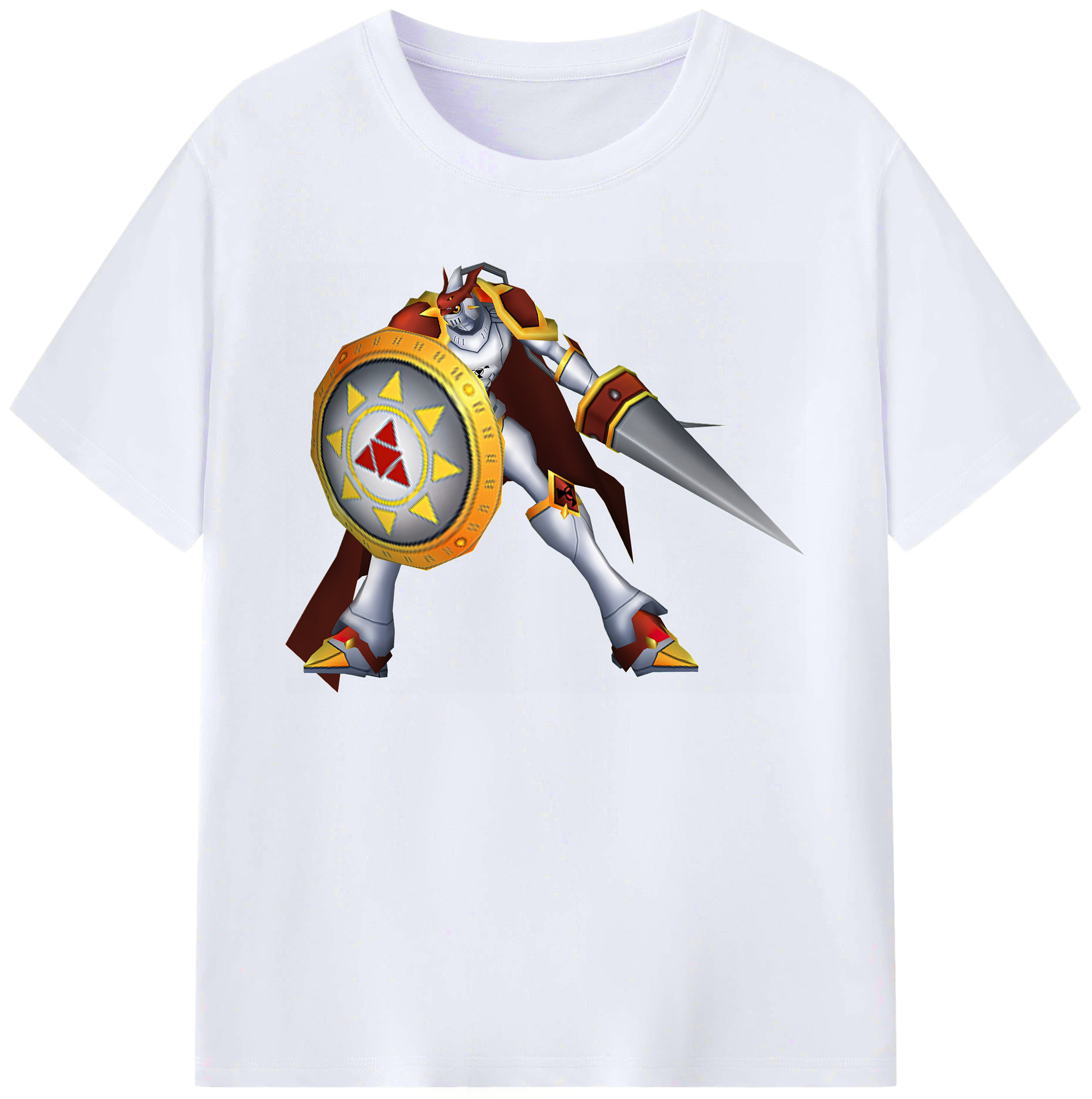 （画像用） Digimon デジタルモンスター/デジモン 綿100％ メンズ半袖Tシャツ｜肌触りやわらか＆通気性