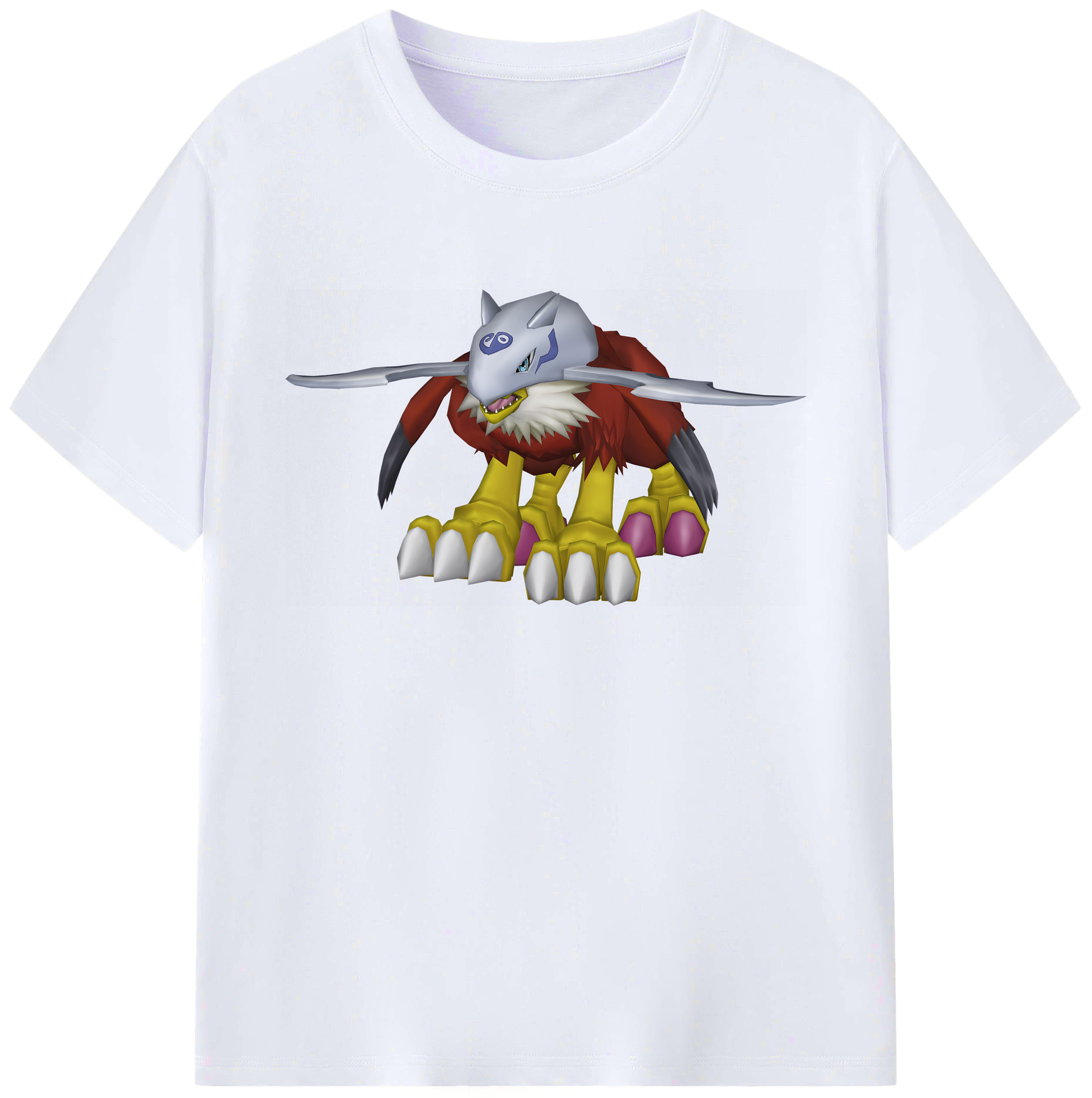 （画像用） Digimon デジタルモンスター/デジモン 綿100％ メンズ半袖Tシャツ｜肌触りやわらか＆通気性