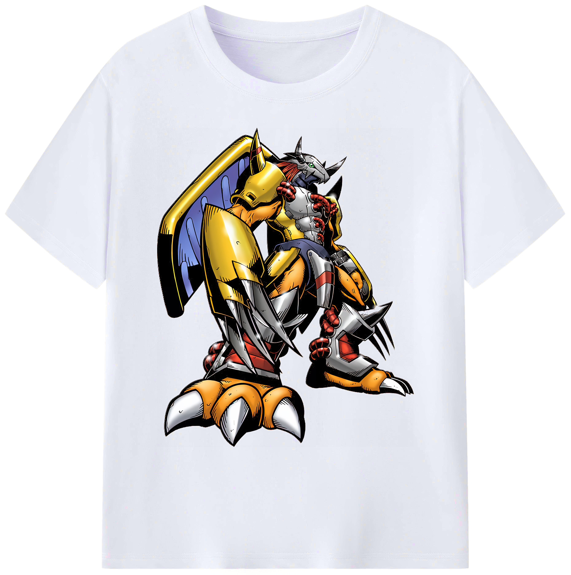 （画像用） Digimon デジタルモンスター/デジモン 綿100％ メンズ半袖Tシャツ｜肌触りやわらか＆通気性