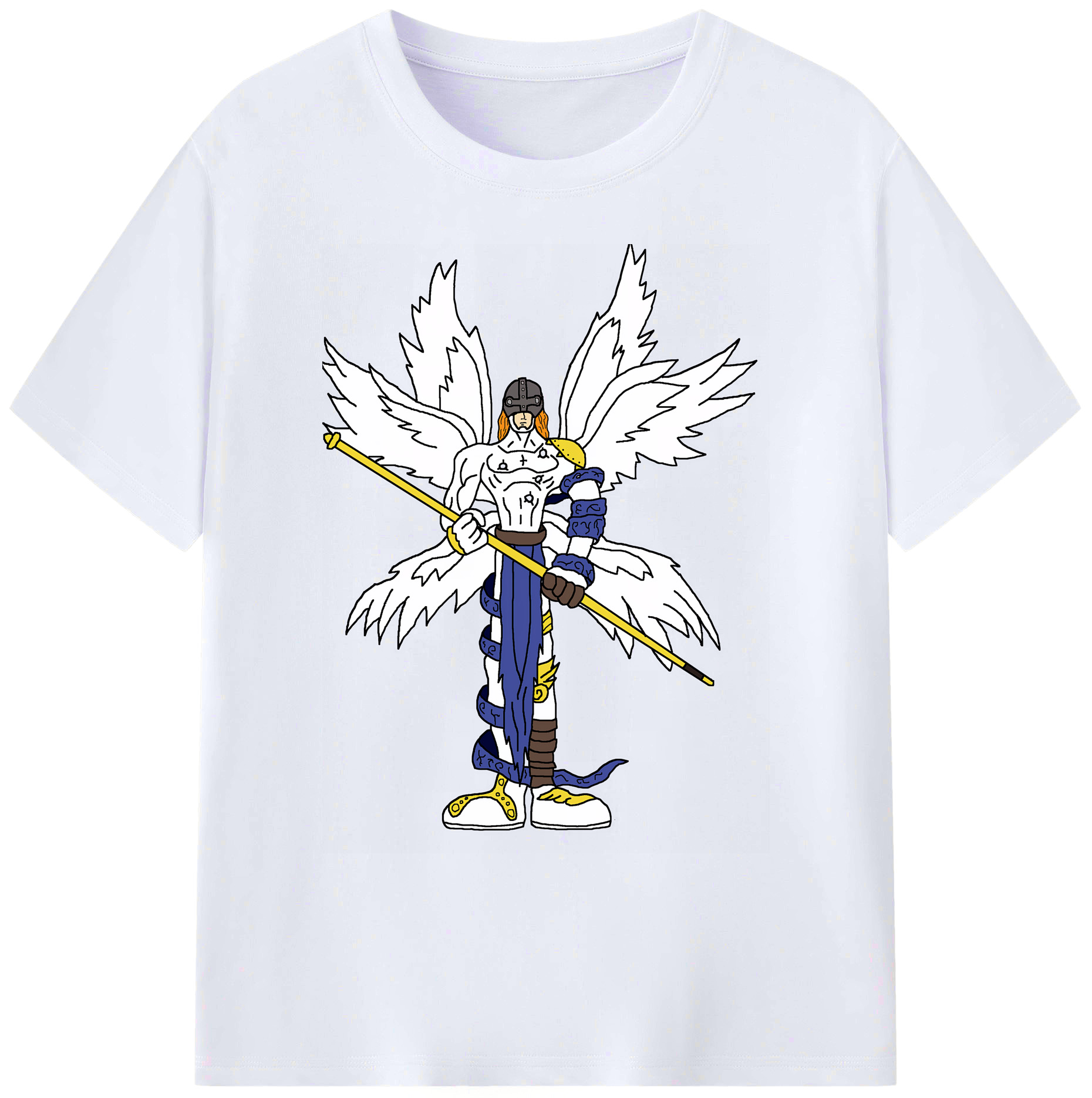（画像用） Digimon デジタルモンスター/デジモン 綿100％ メンズ半袖Tシャツ｜肌触りやわらか＆通気性