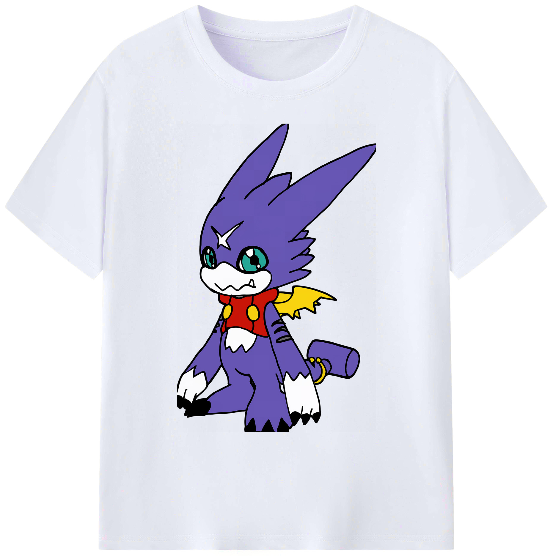 （画像用） Digimon デジタルモンスター/デジモン 綿100％ メンズ半袖Tシャツ｜肌触りやわらか＆通気性