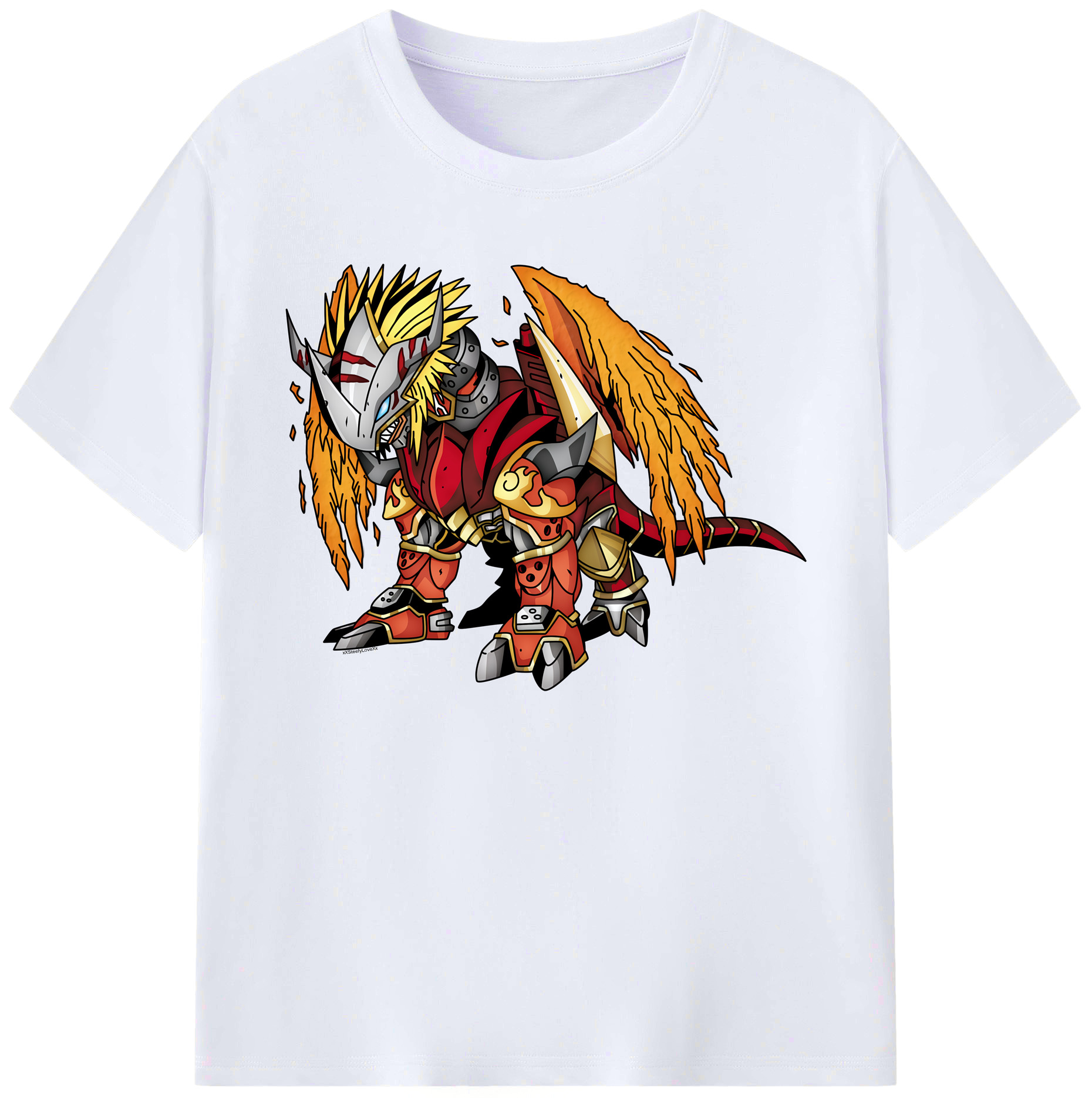 （画像用） Digimon デジタルモンスター/デジモン 綿100％ メンズ半袖Tシャツ｜肌触りやわらか＆通気性