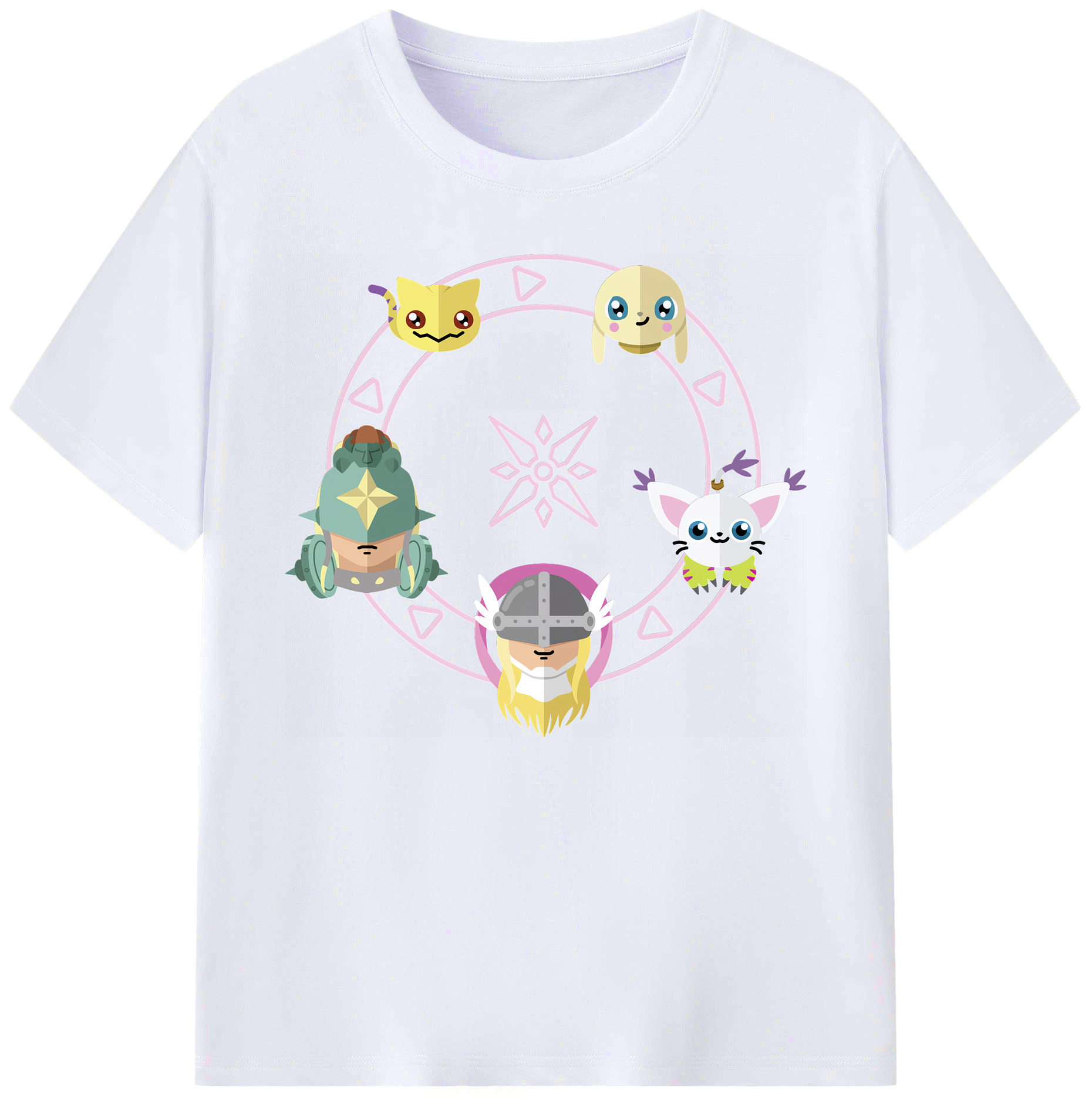 （画像用） Digimon デジタルモンスター/デジモン 綿100％ メンズ半袖Tシャツ｜肌触りやわらか＆通気性