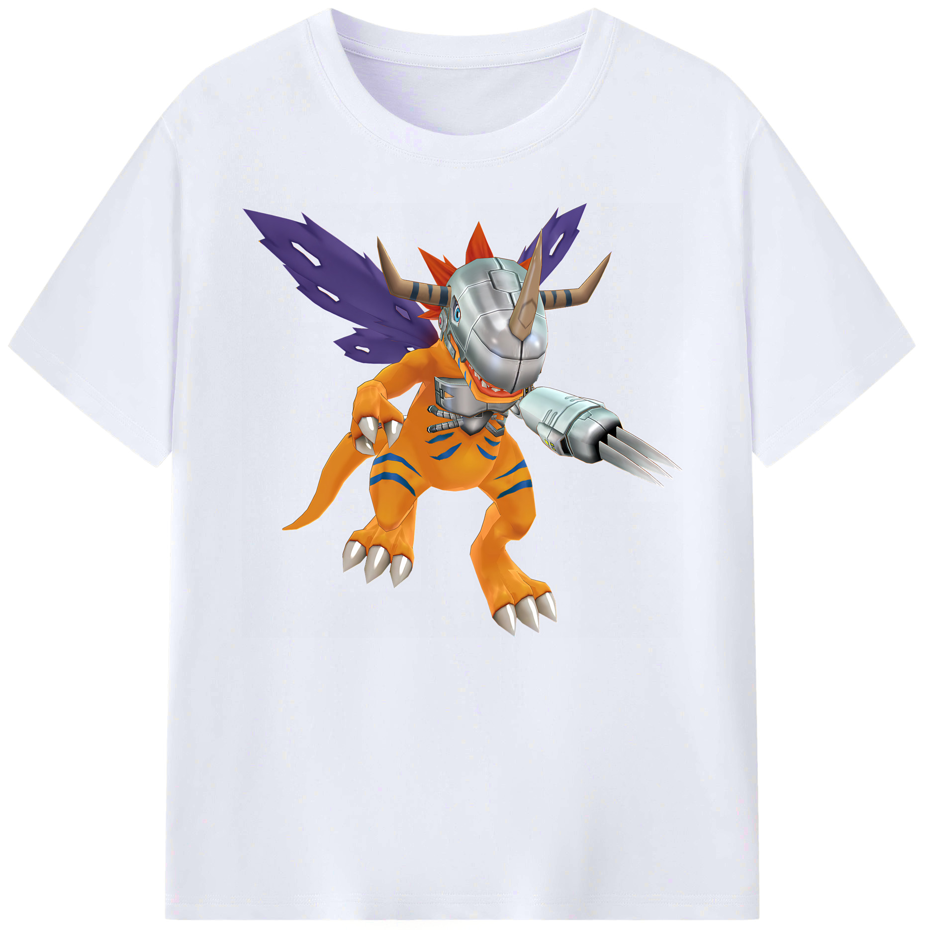 （画像用） Digimon デジタルモンスター/デジモン 綿100％ メンズ半袖Tシャツ｜肌触りやわらか＆通気性