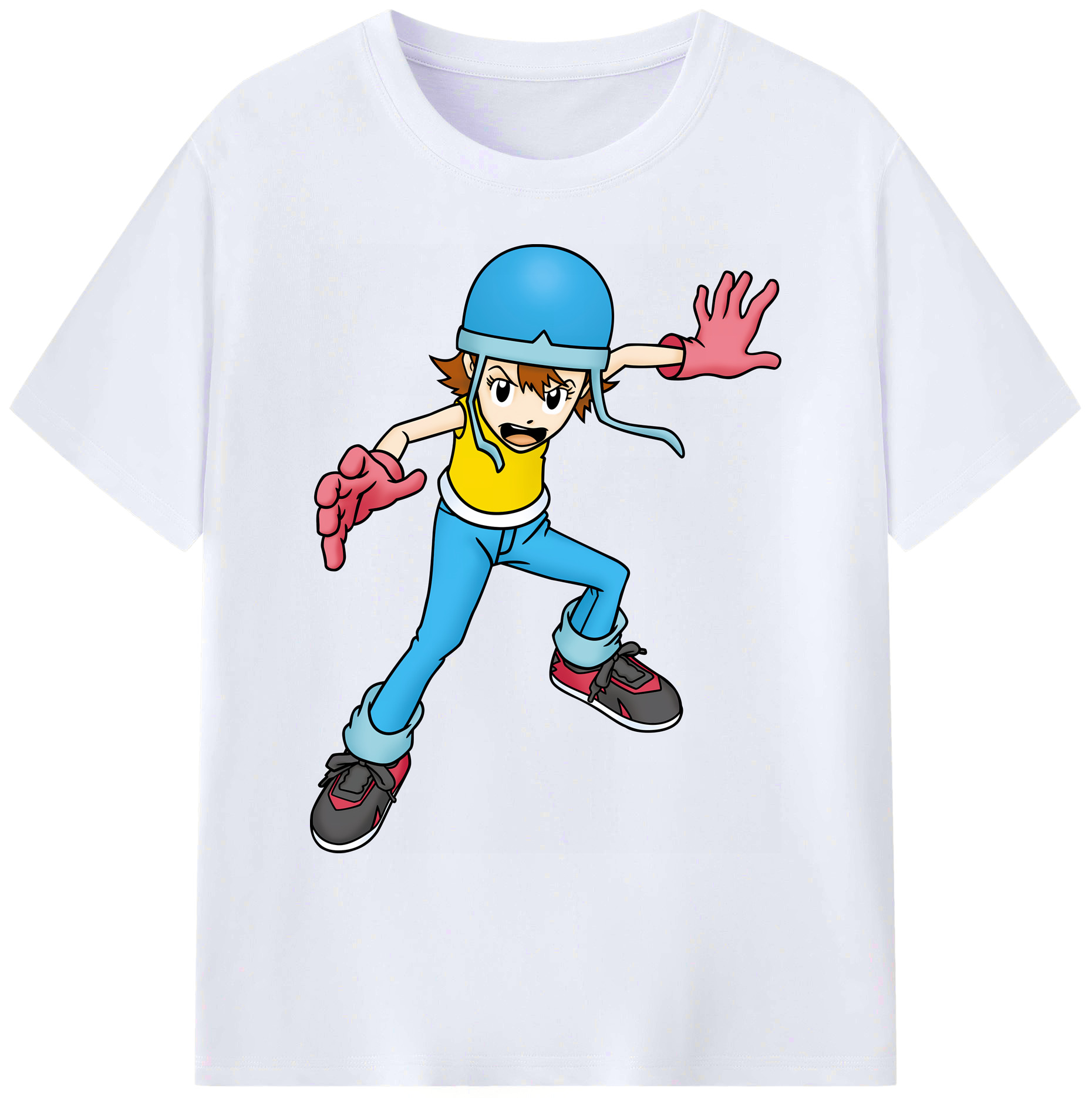 （画像用） Digimon デジタルモンスター/デジモン 綿100％ メンズ半袖Tシャツ｜肌触りやわらか＆通気性
