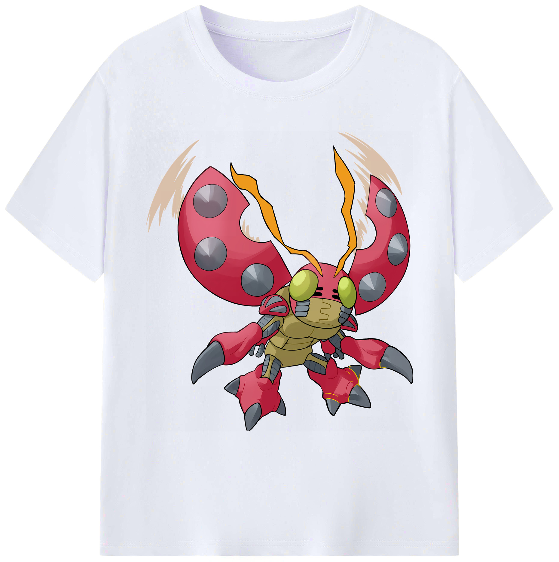 （画像用） Digimon デジタルモンスター/デジモン 綿100％ メンズ半袖Tシャツ｜肌触りやわらか＆通気性