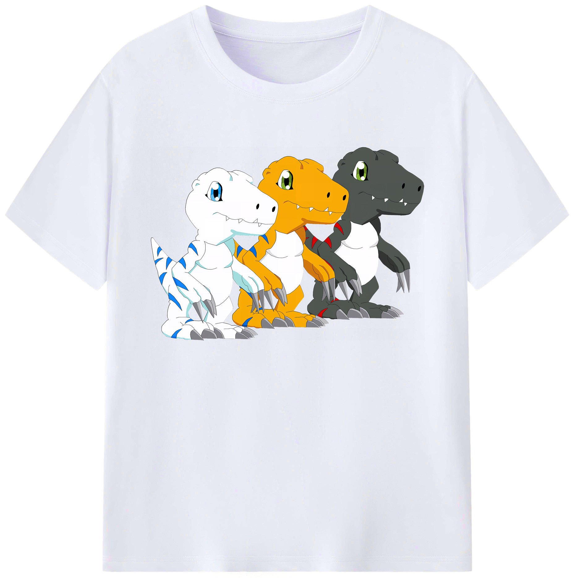 （画像用） Digimon デジタルモンスター/デジモン 綿100％ メンズ半袖Tシャツ｜肌触りやわらか＆通気性