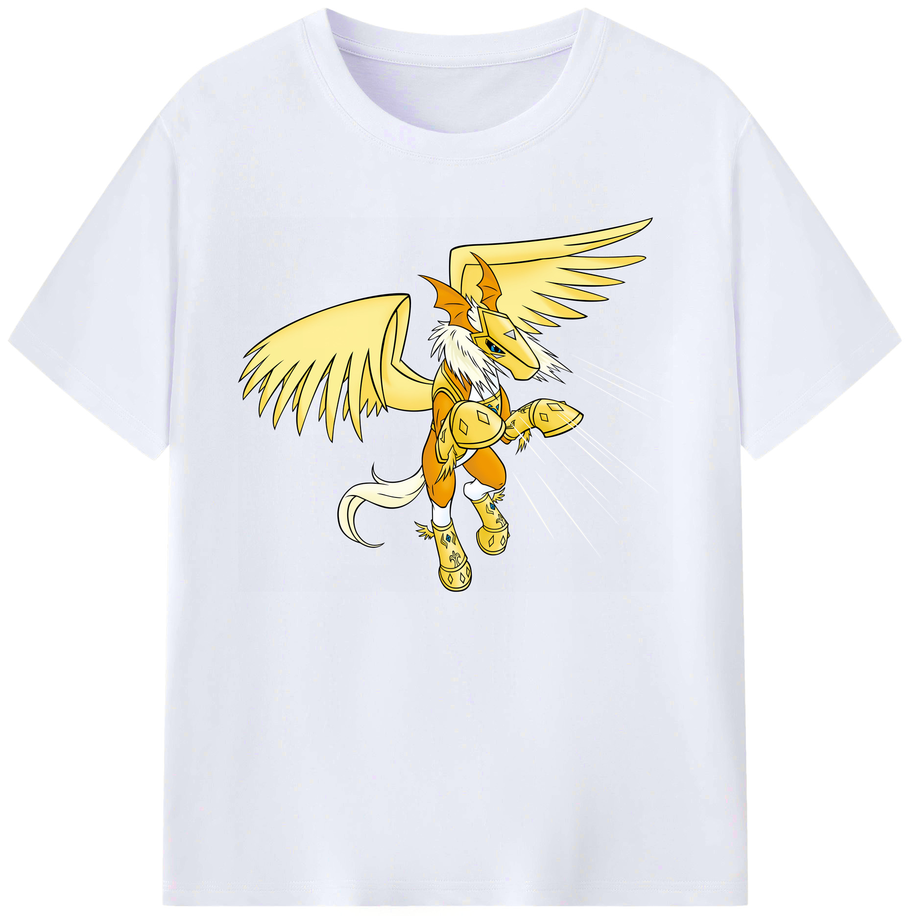 （画像用） Digimon デジタルモンスター/デジモン 綿100％ メンズ半袖Tシャツ｜肌触りやわらか＆通気性