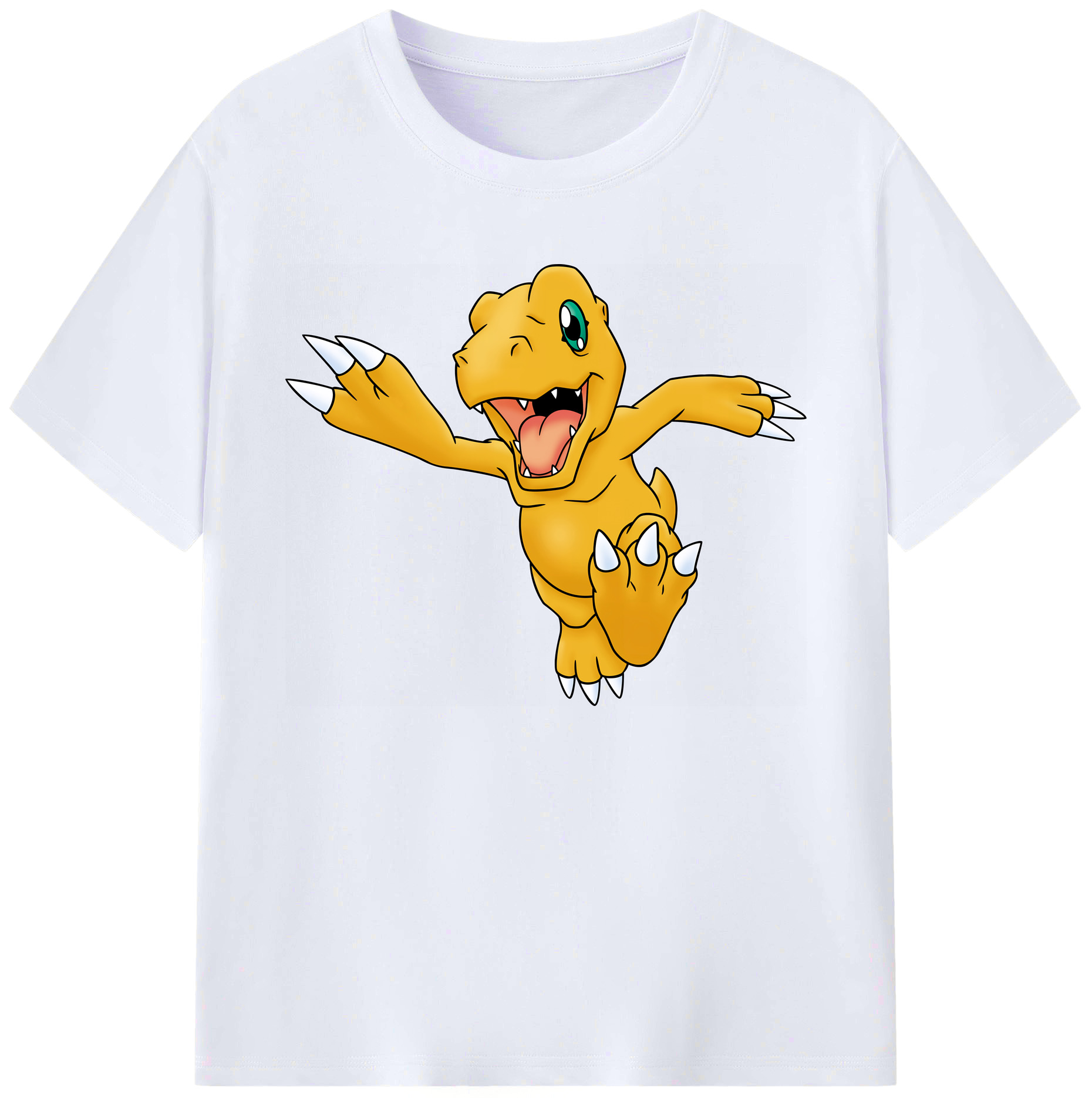 （画像用） Digimon デジタルモンスター/デジモン 綿100％ メンズ半袖Tシャツ｜肌触りやわらか＆通気性