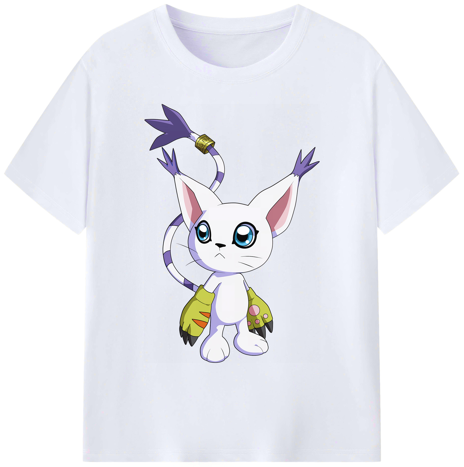 （画像用） Digimon デジタルモンスター/デジモン 綿100％ メンズ半袖Tシャツ｜肌触りやわらか＆通気性