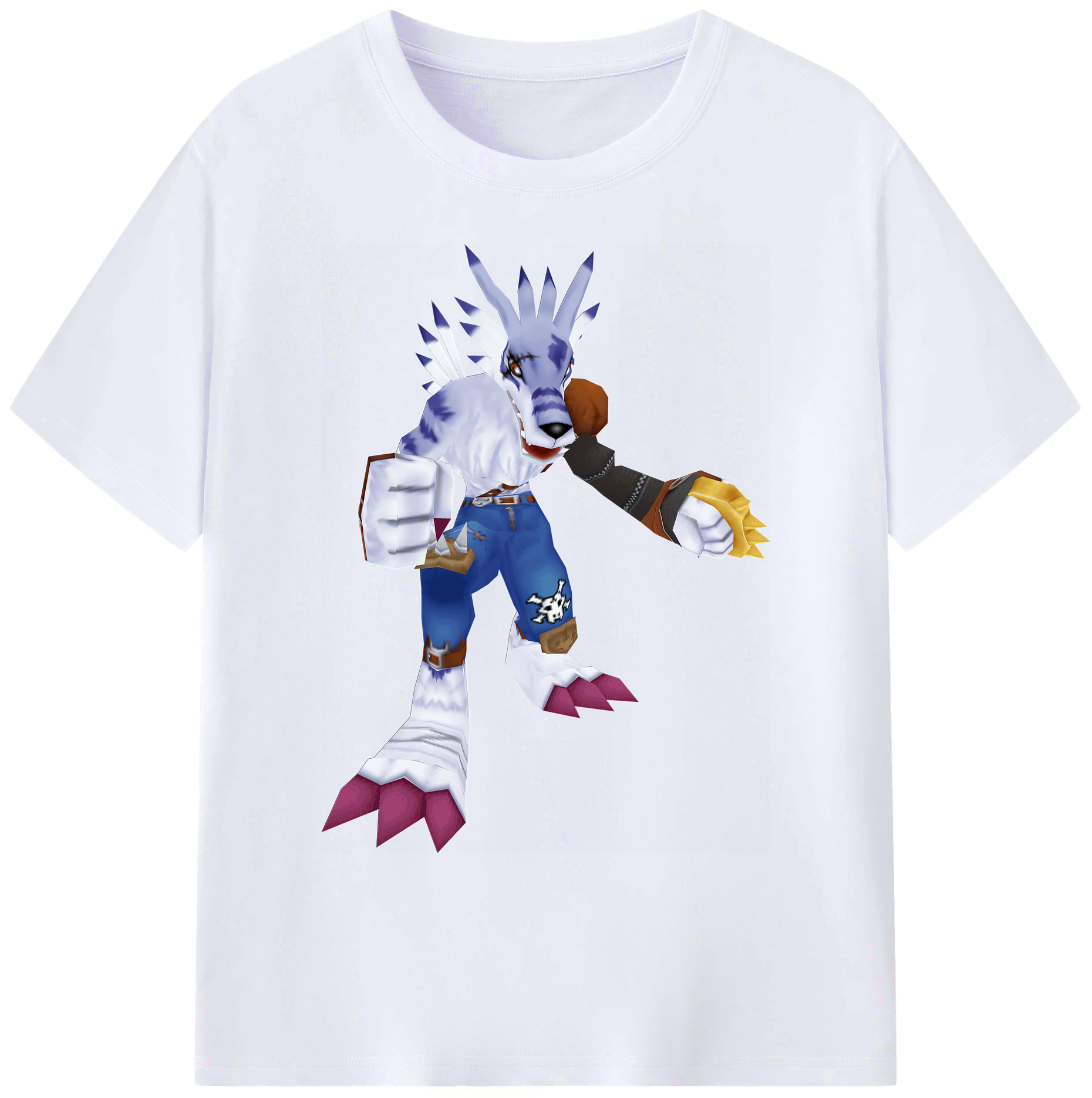 （画像用） Digimon デジタルモンスター/デジモン 綿100％ メンズ半袖Tシャツ｜肌触りやわらか＆通気性
