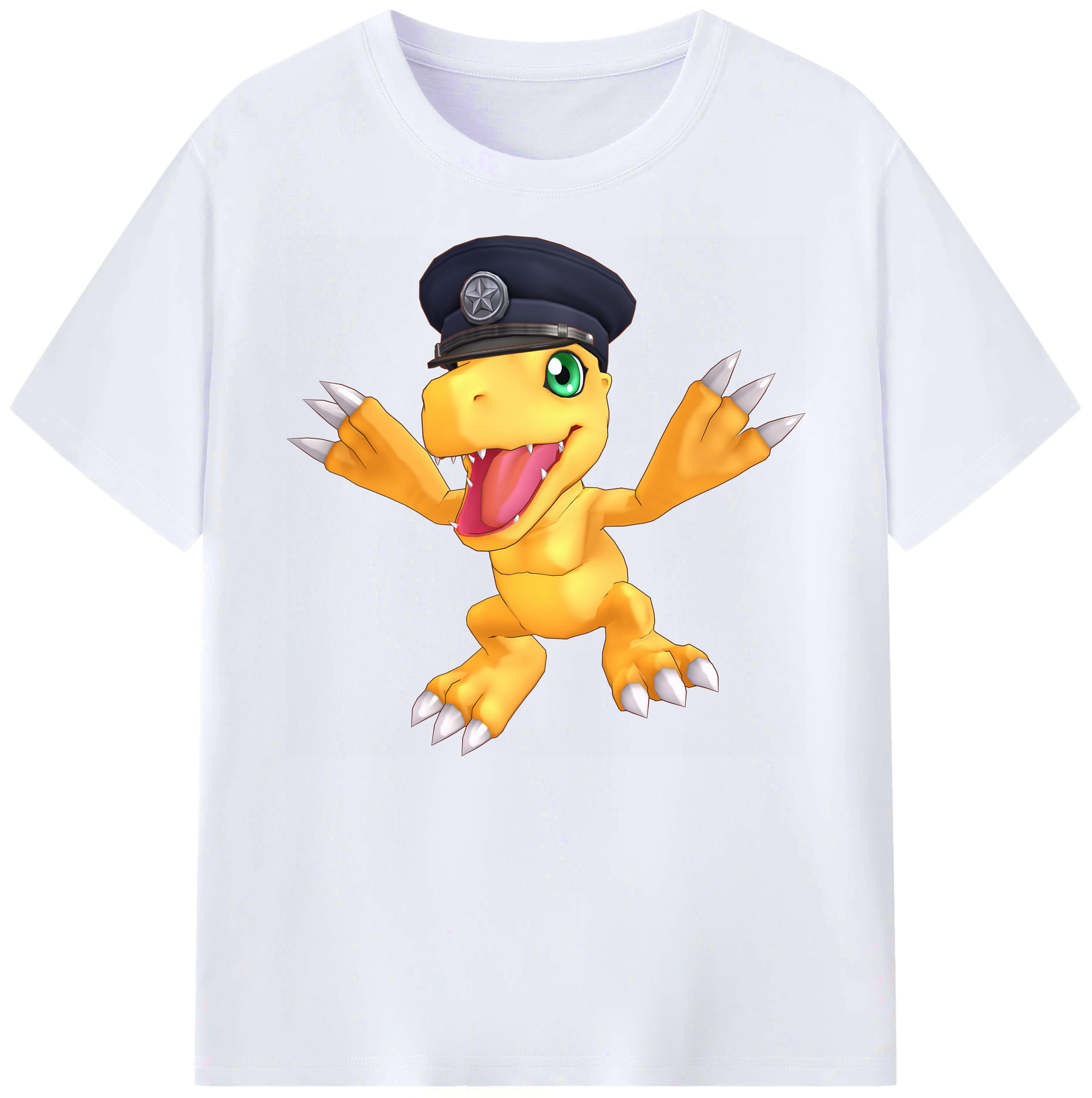 （画像用） Digimon デジタルモンスター/デジモン 綿100％ メンズ半袖Tシャツ｜肌触りやわらか＆通気性
