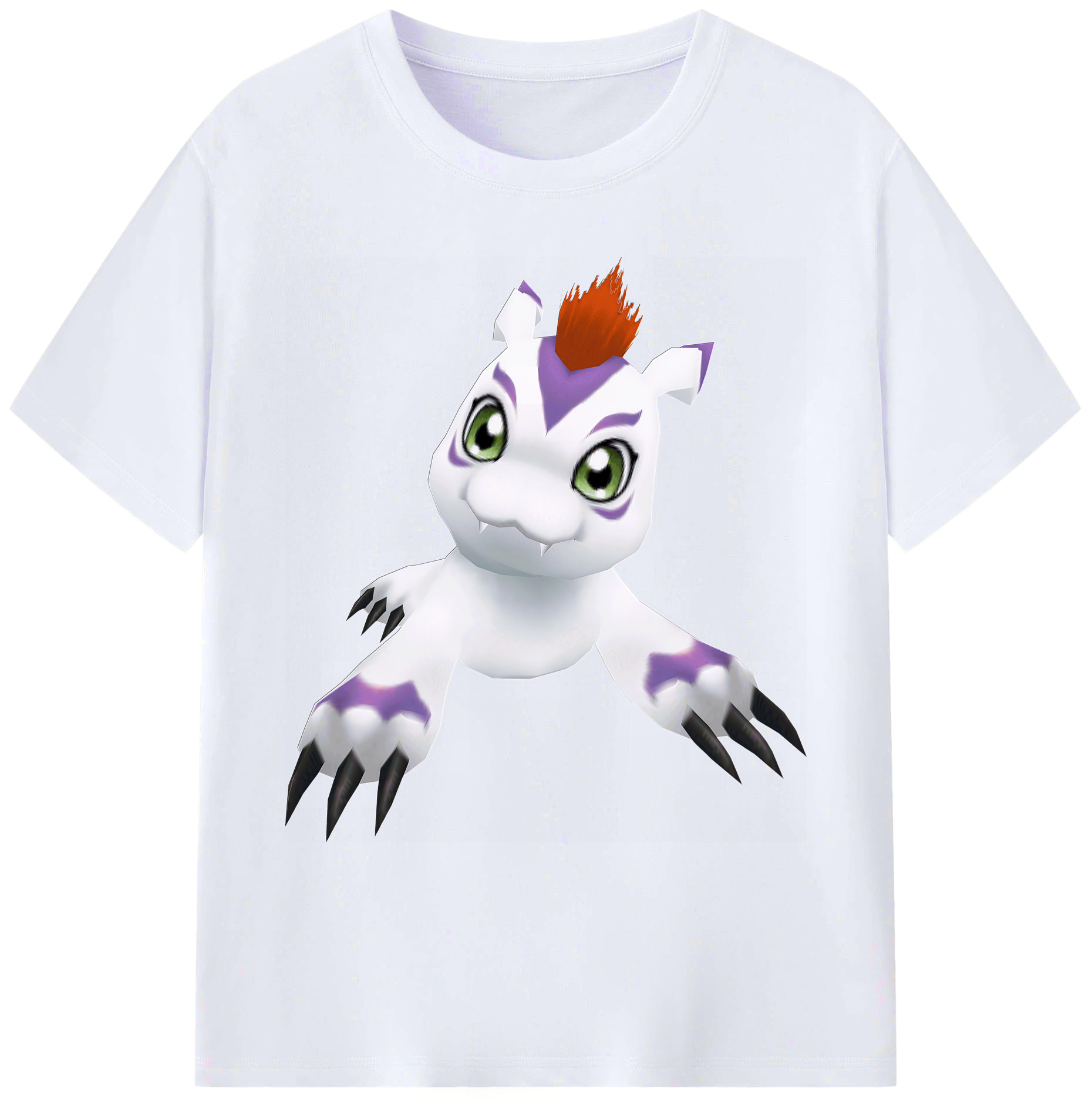（画像用） Digimon デジタルモンスター/デジモン 綿100％ メンズ半袖Tシャツ｜肌触りやわらか＆通気性