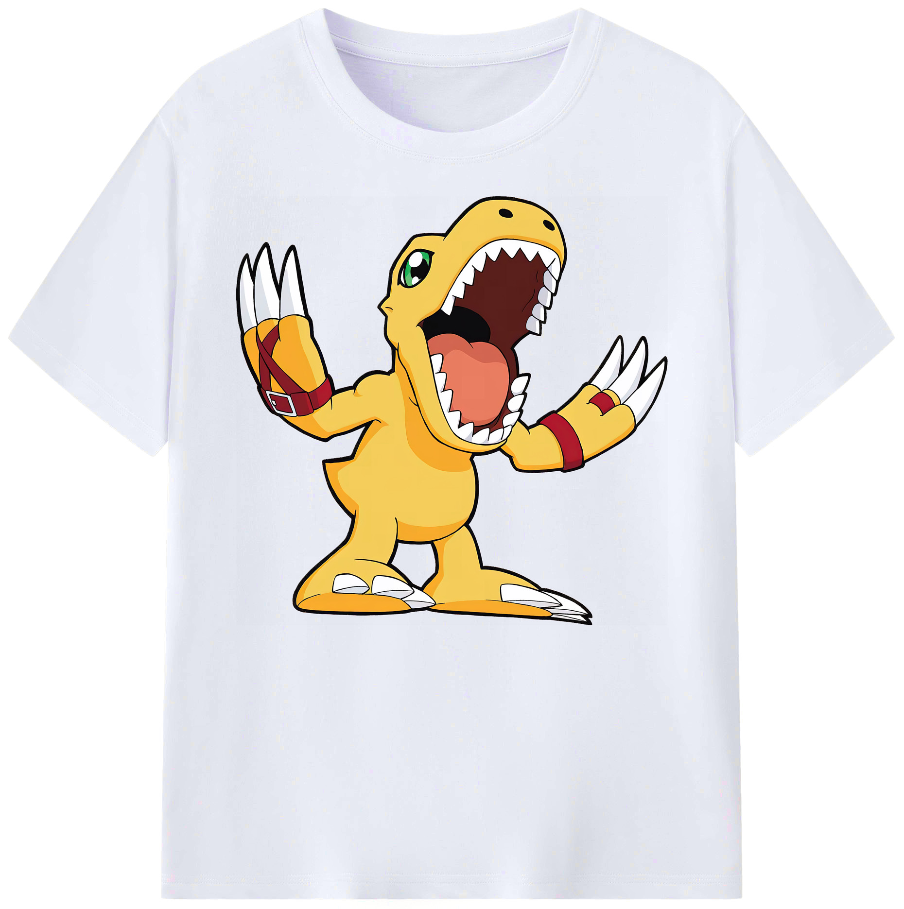 （画像用） Digimon デジタルモンスター/デジモン 綿100％ メンズ半袖Tシャツ｜肌触りやわらか＆通気性