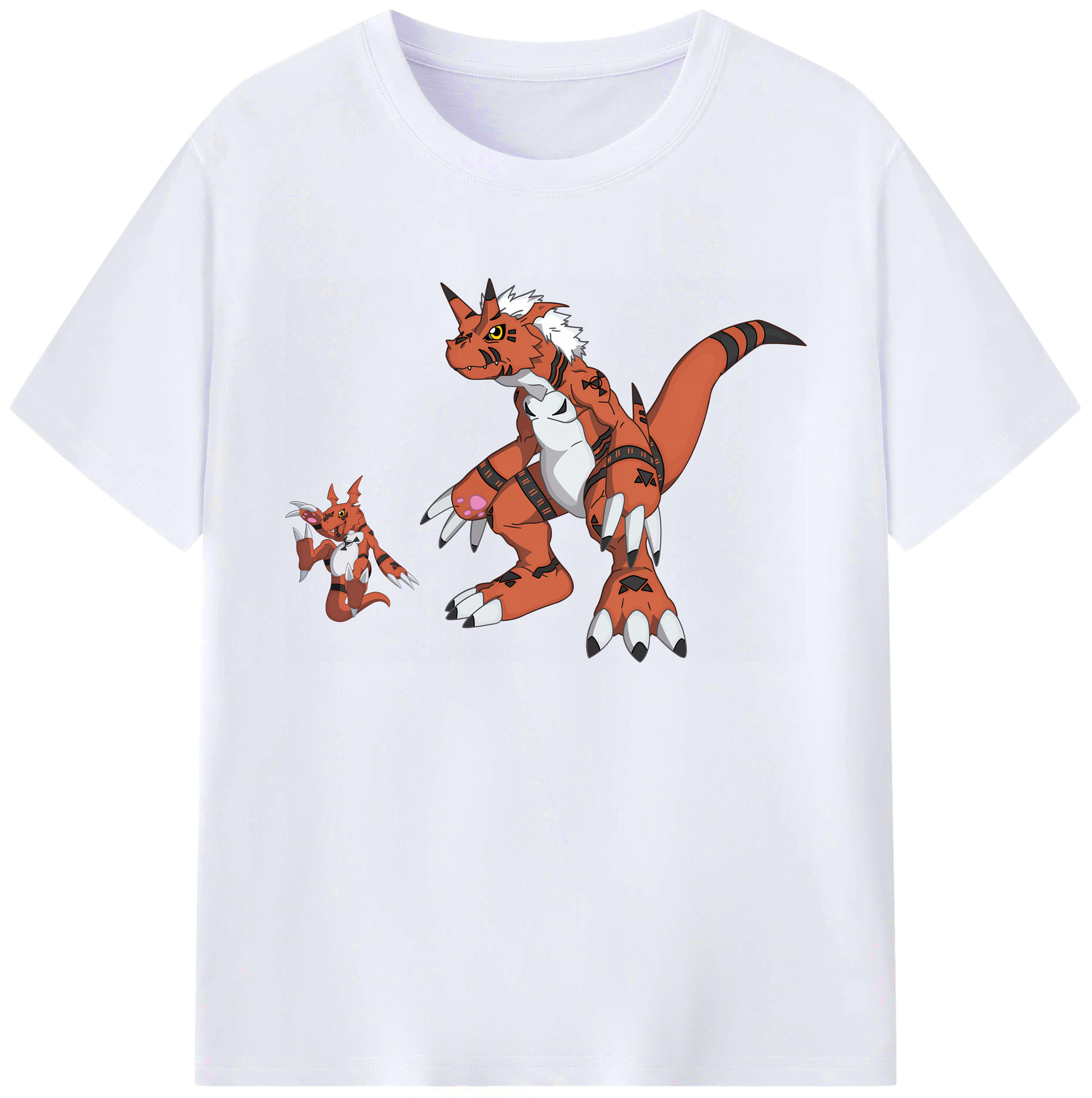 （画像用） Digimon デジタルモンスター/デジモン 綿100％ メンズ半袖Tシャツ｜肌触りやわらか＆通気性