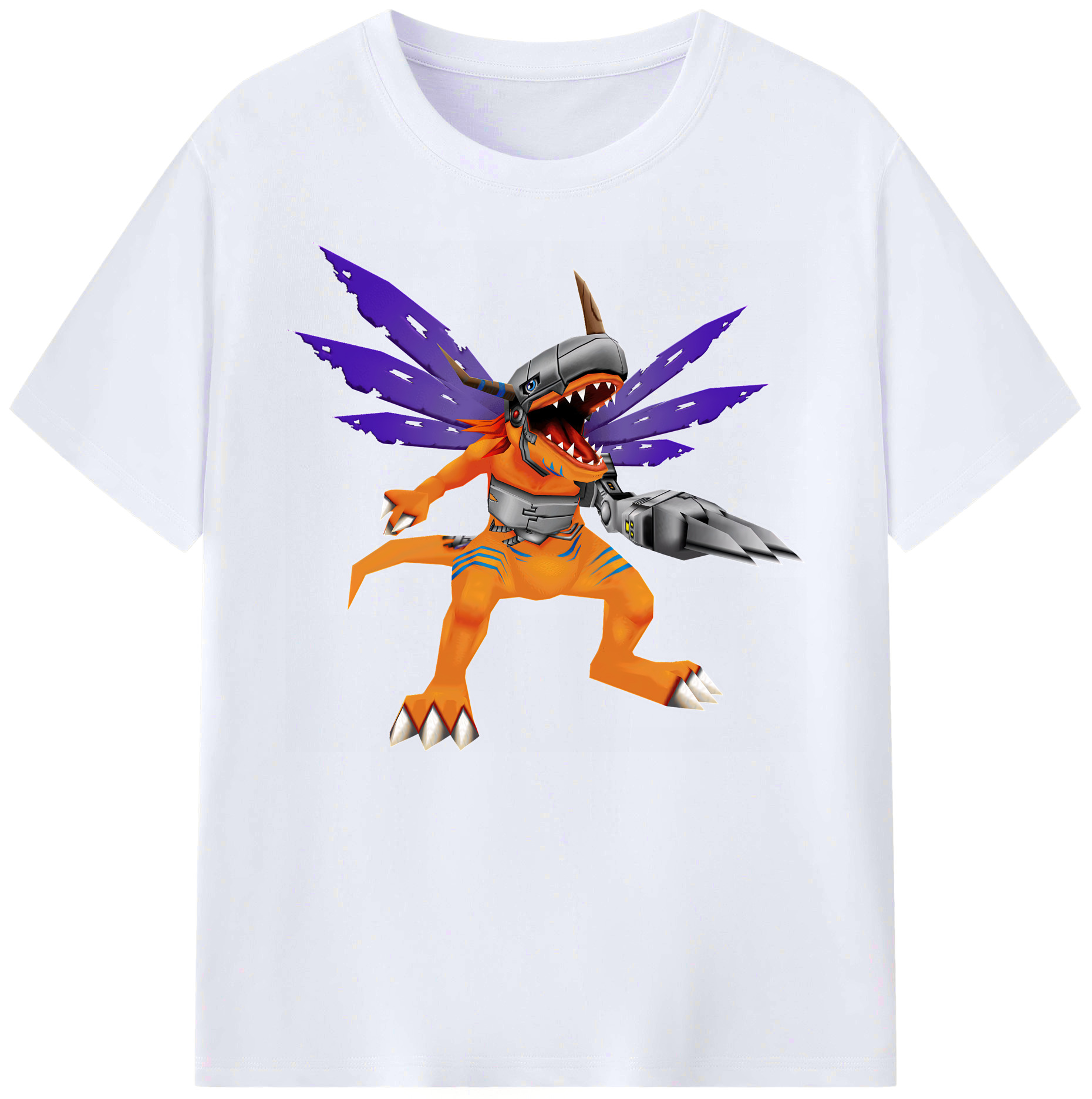 （画像用） Digimon デジタルモンスター/デジモン 綿100％ メンズ半袖Tシャツ｜肌触りやわらか＆通気性