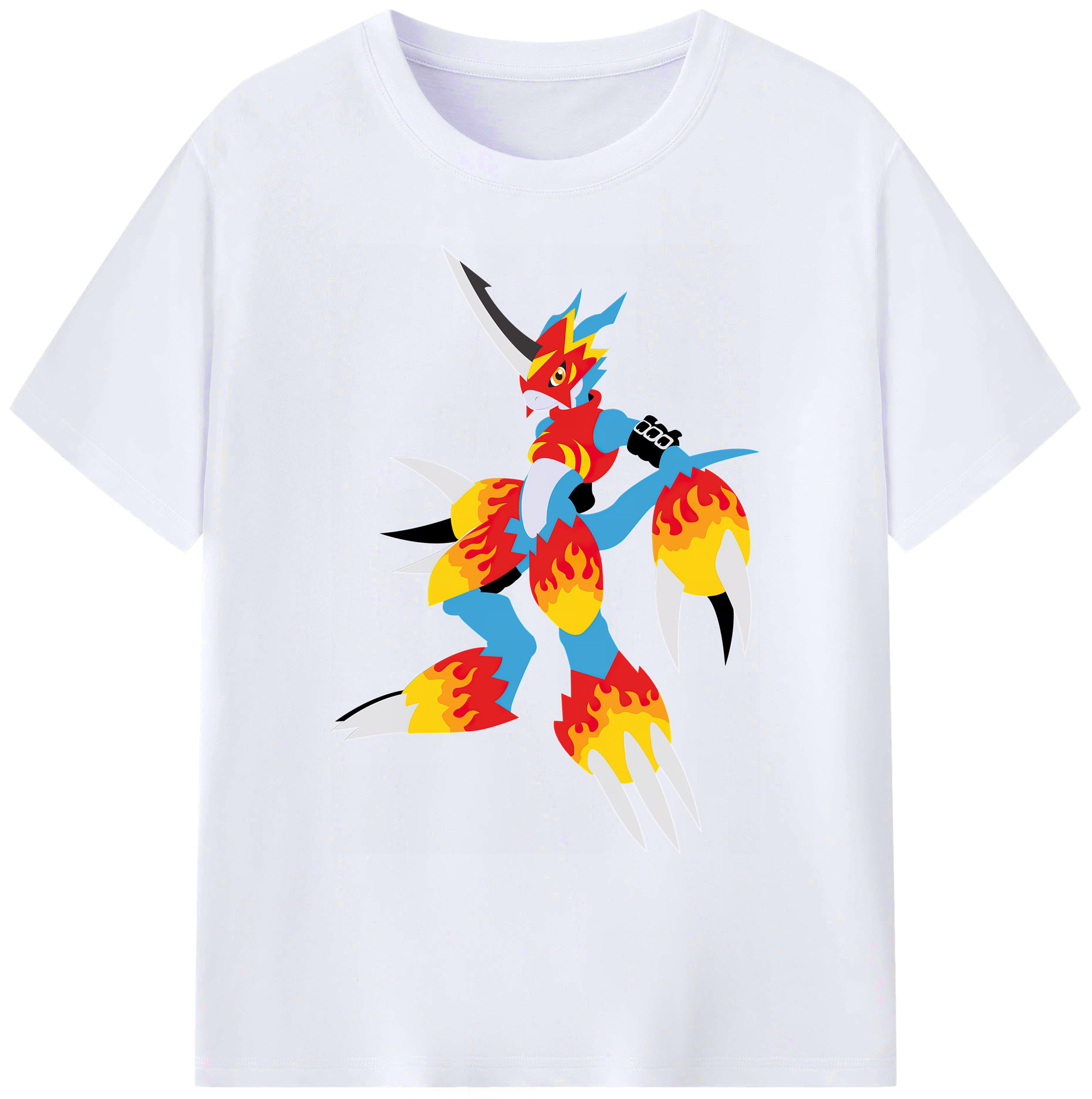 （画像用） Digimon デジタルモンスター/デジモン 綿100％ メンズ半袖Tシャツ｜肌触りやわらか＆通気性
